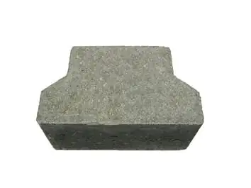 Kann Pflasterstein Doppel T Pflaster Randstein 10 x 14 x 8 cm grau