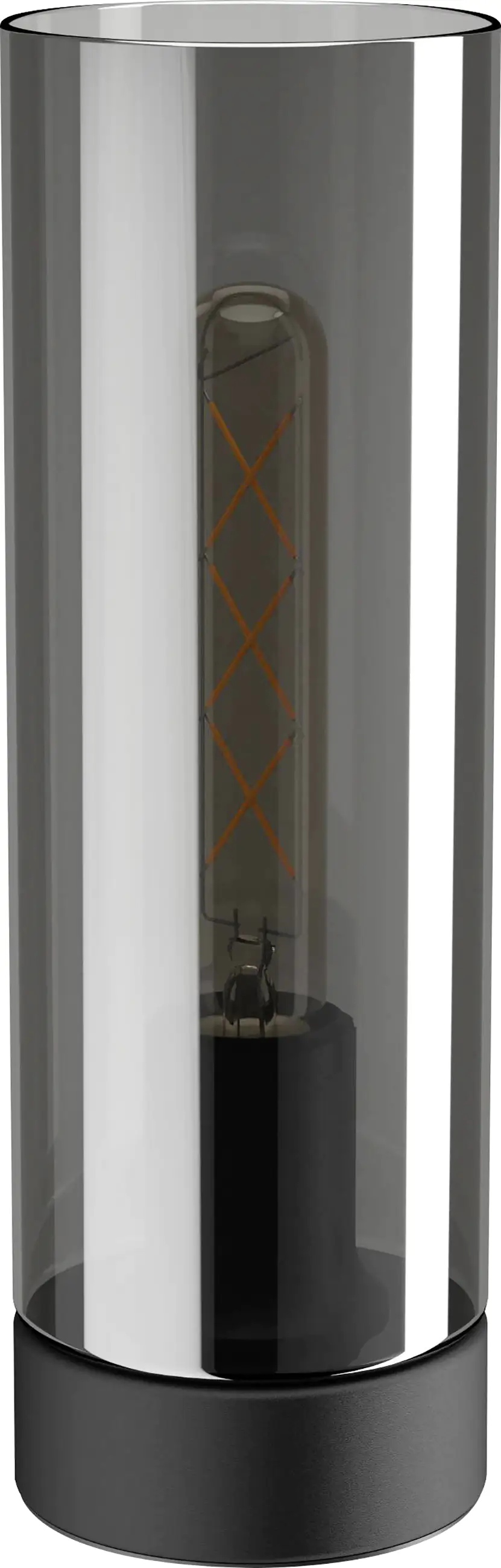 Eglo Tischlampe Damasco Ø 10 cm schwarz/transparent