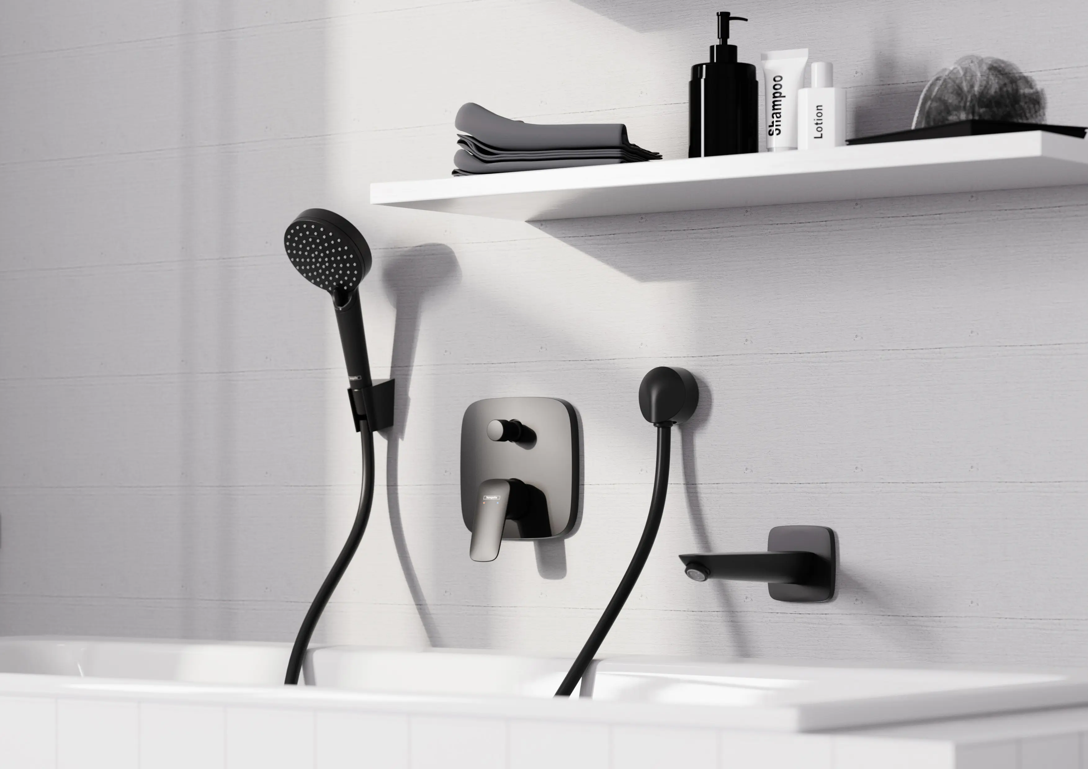 Hansgrohe Brausehalter Porter S mattschwarz
