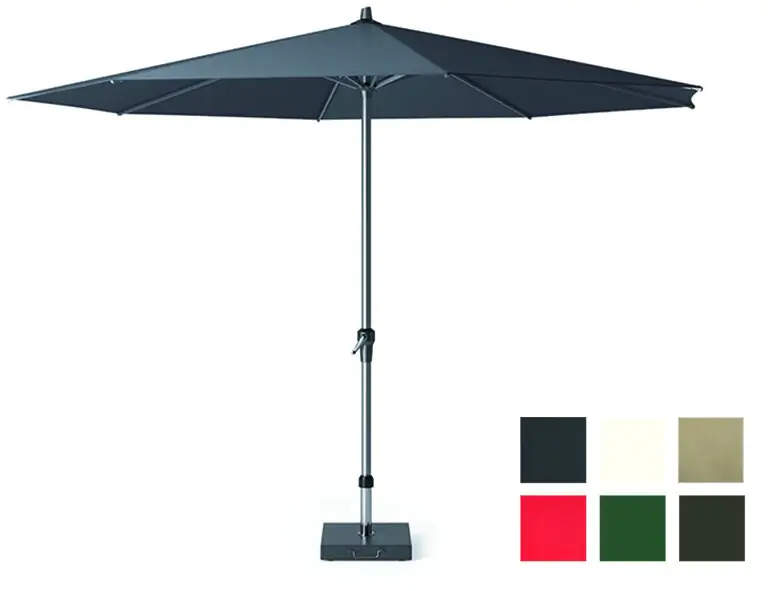 Siena Garden Mittelstockschirm Avio anthrazit, Ø 350 cm