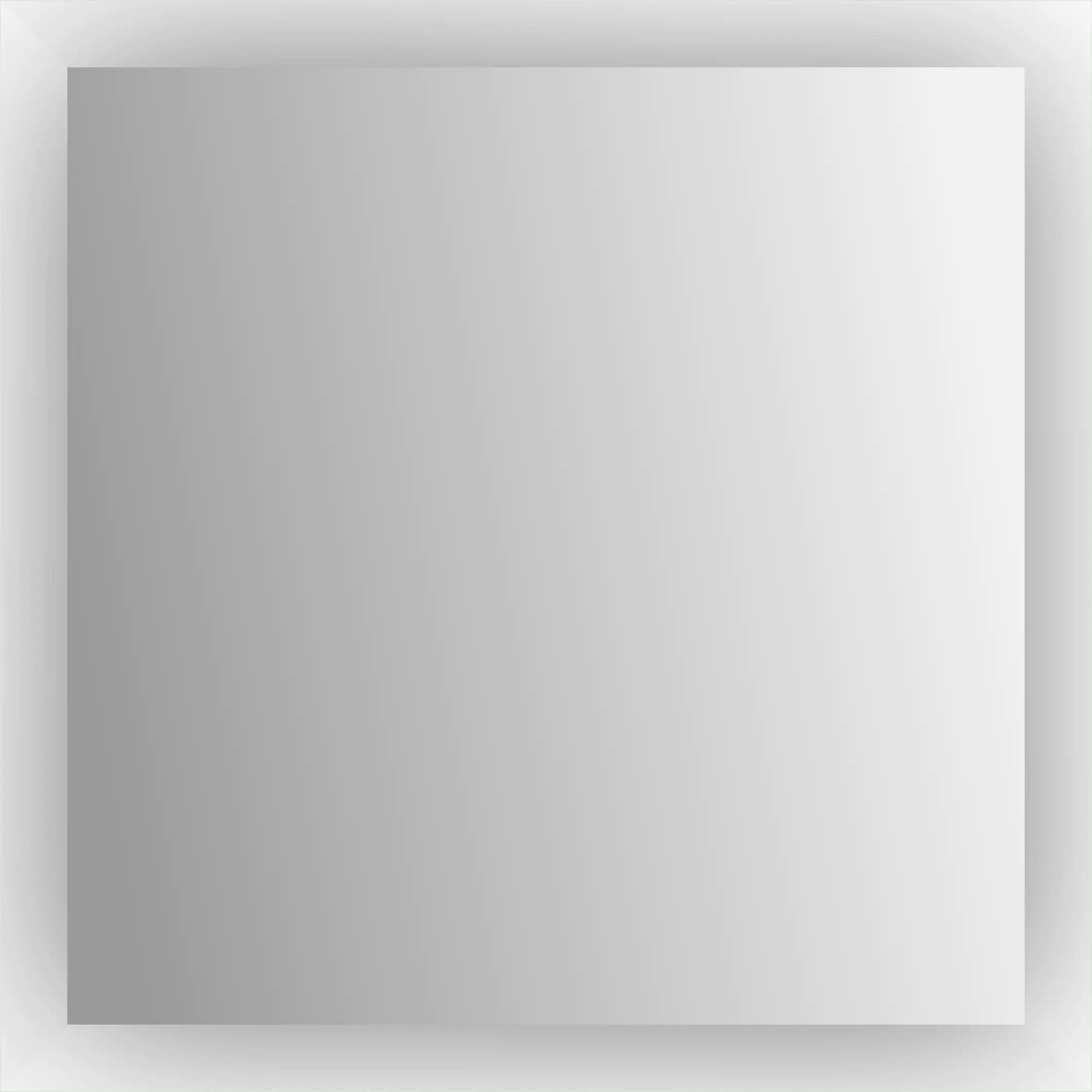 Spiegel mit Glasrand 40x40 cm