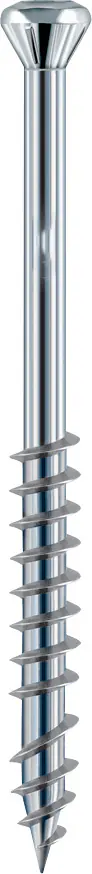 HSeasy Terra Terrassenschrauben Tordrive TX25 rostfrei Ø 5 x 60 mm - 200 Stück Edelstahl A2