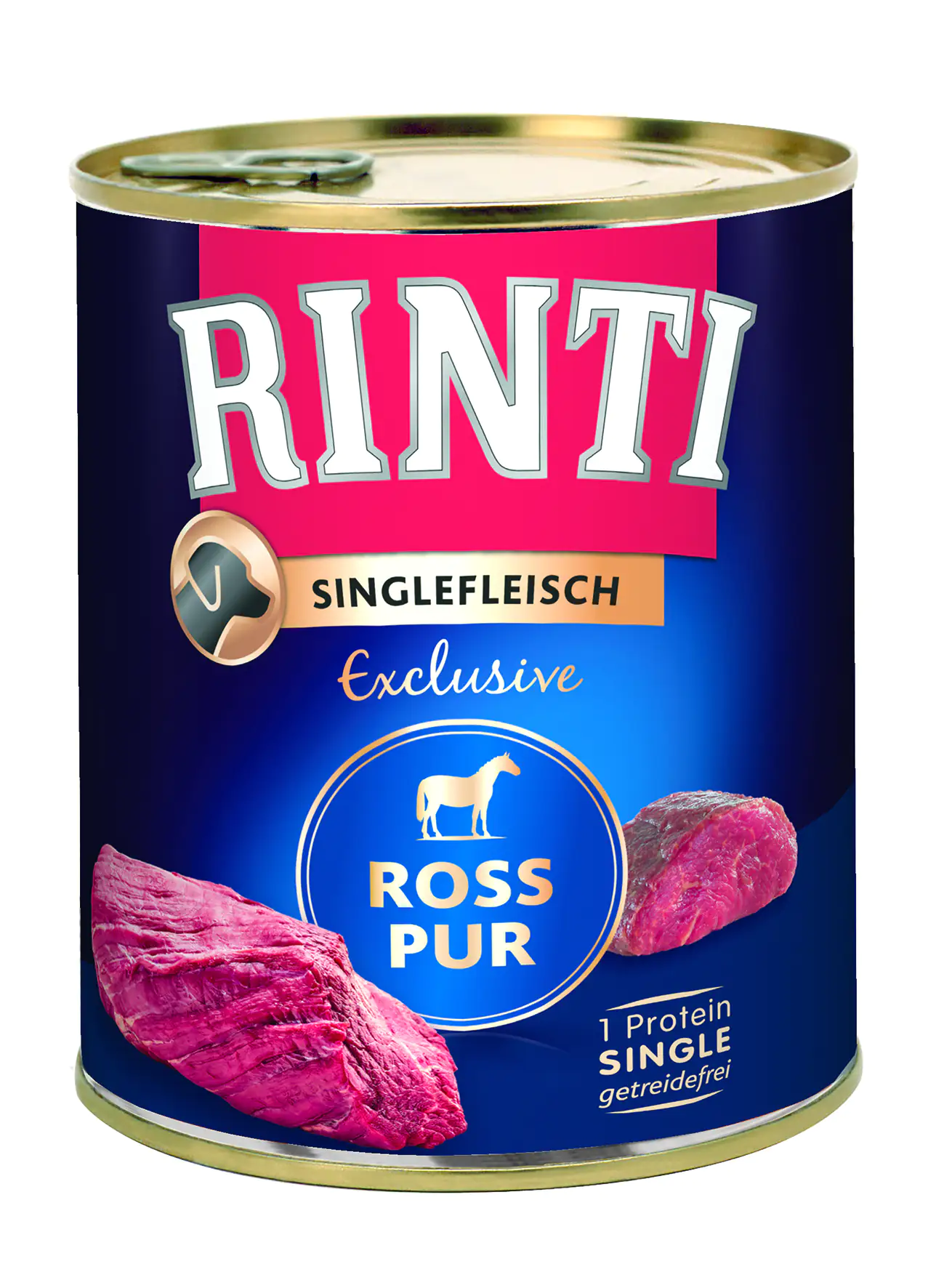 Rinti Singlefleisch Exclusive Hundenassfutter Adult getreidefrei 800 g Ross