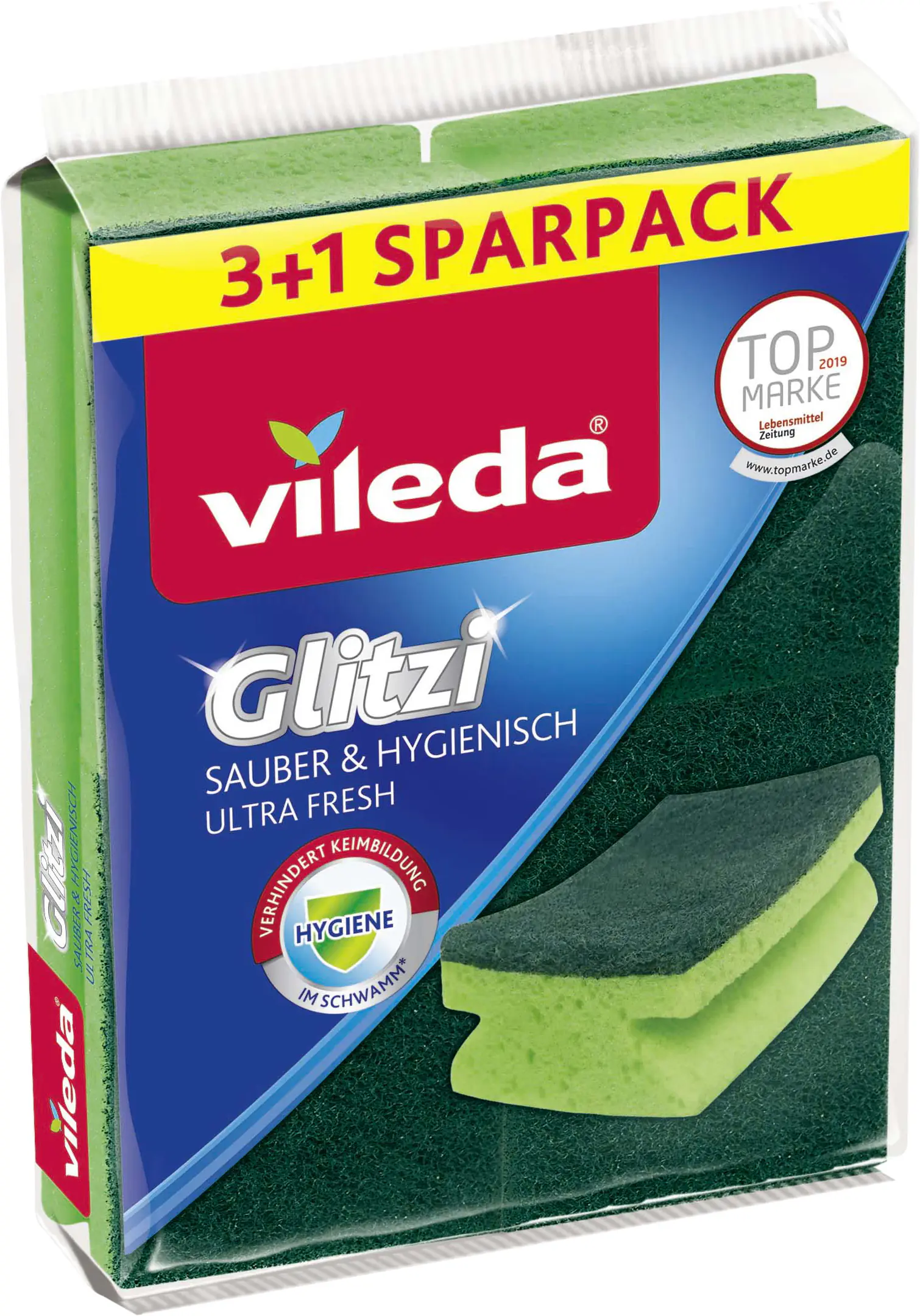 Vileda Topfreiniger Glitzi 3+1 4er Pack