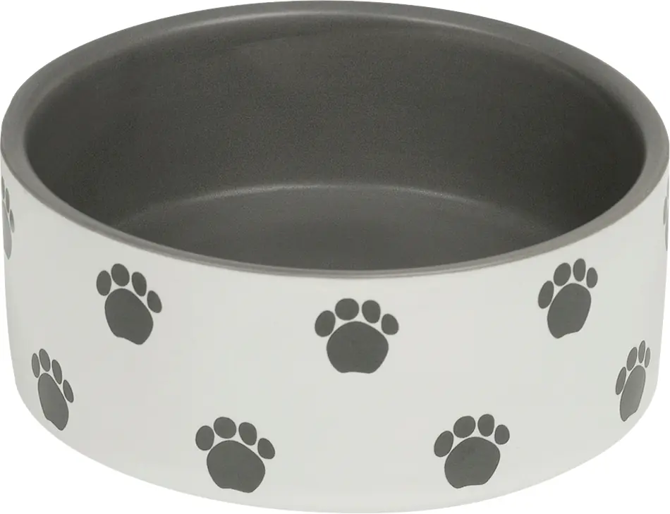 Nobby Hundenapf Keramik Pata Ø 18 cm - 1,1 L creme-grau