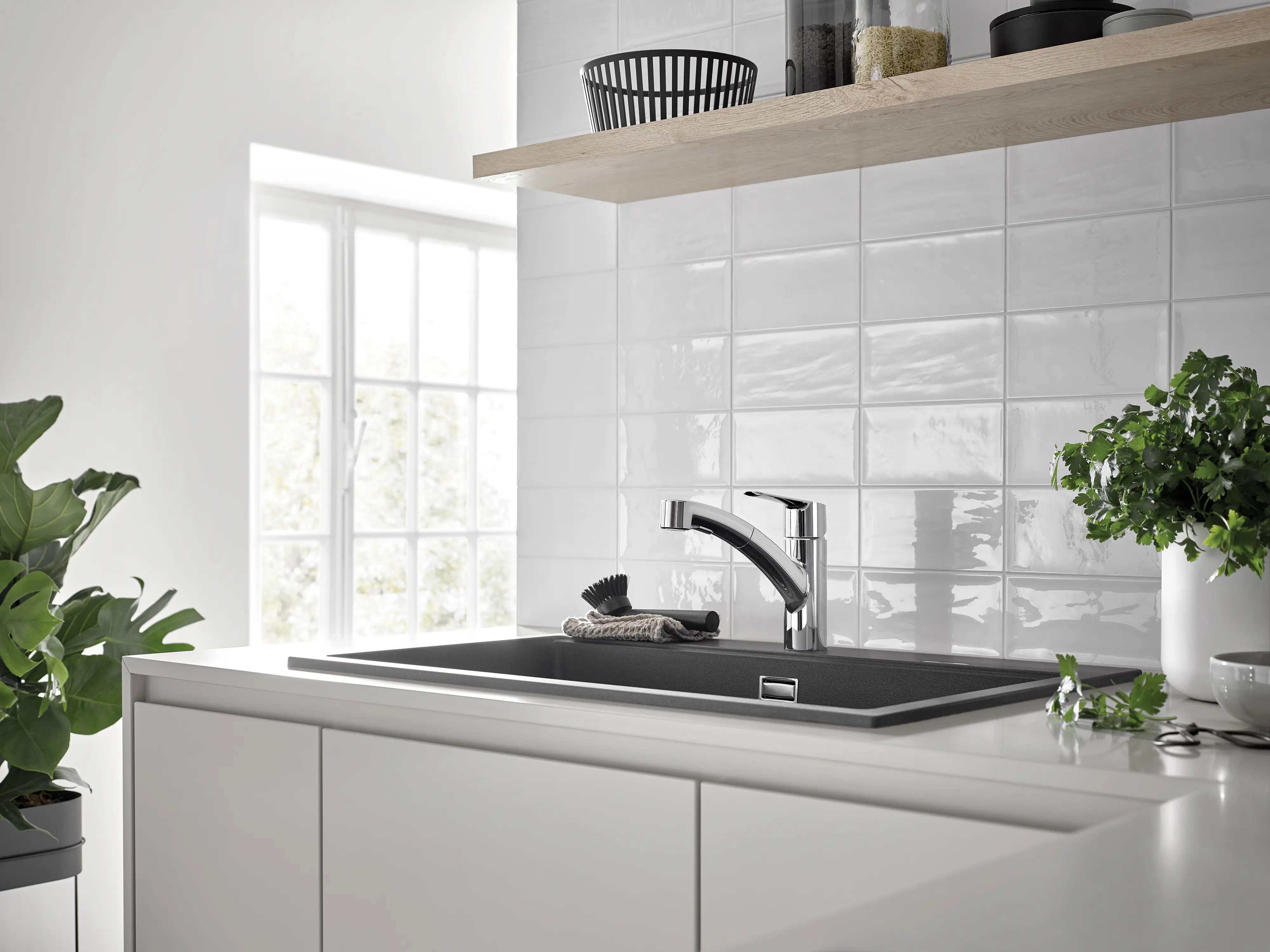 Grohe Quickfix Küchenarmatur Start mit herausziehbarer Handbrause