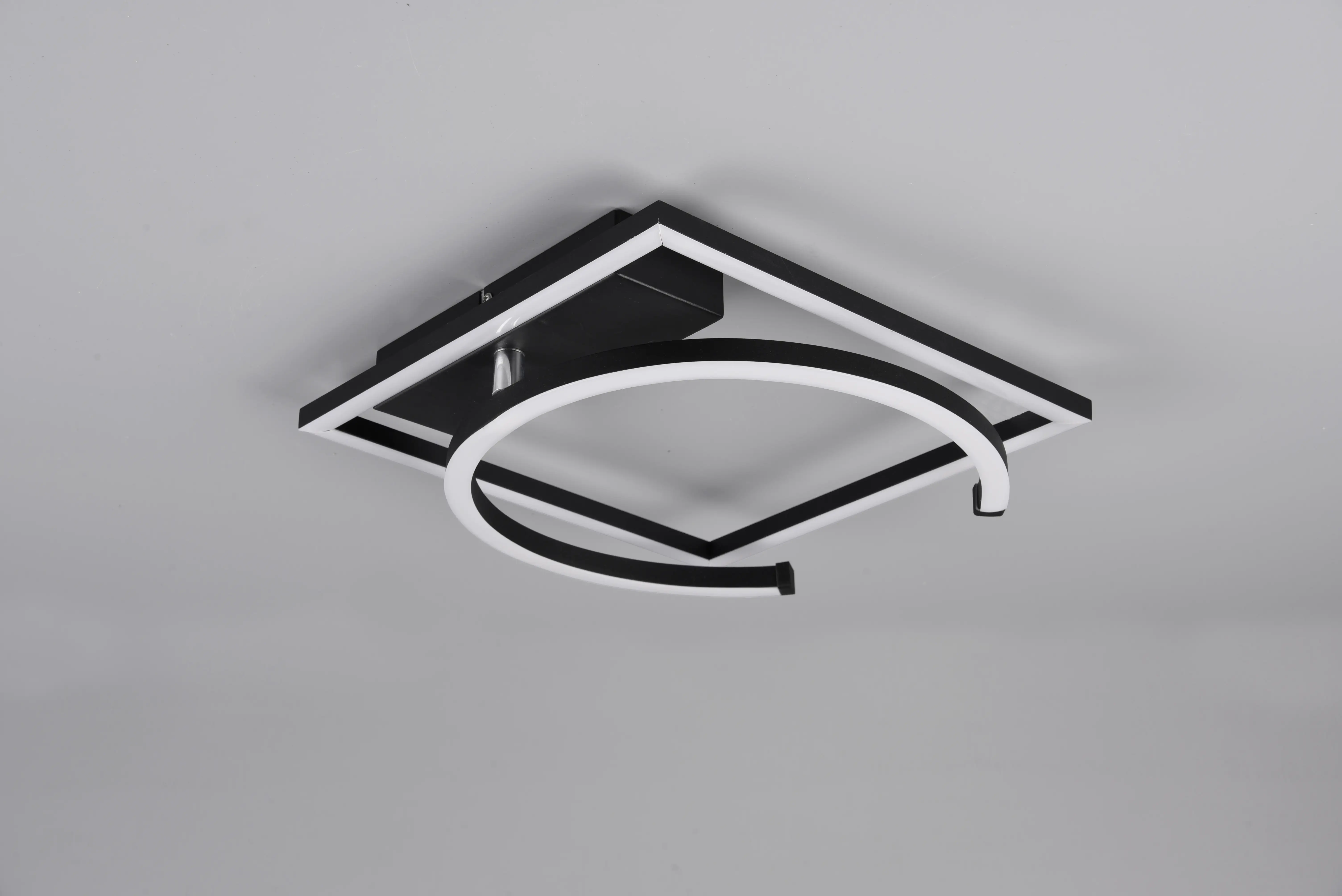 Reality Leuchten LED Deckenleuchte Pivot schwenkbar, schwarz matt