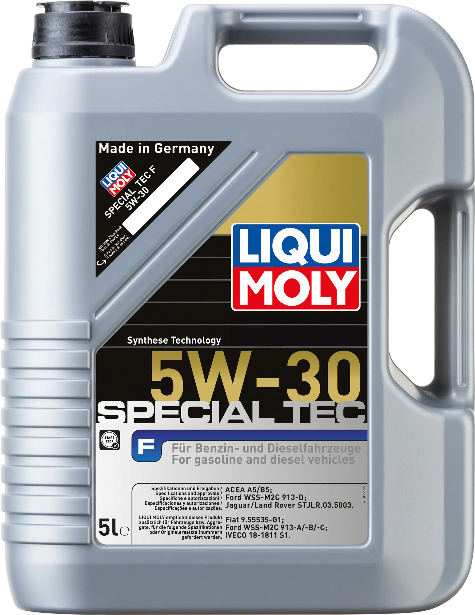 Liqui Moly Motoröl Leichtlauföl Special Tec F 5W-30 5 L