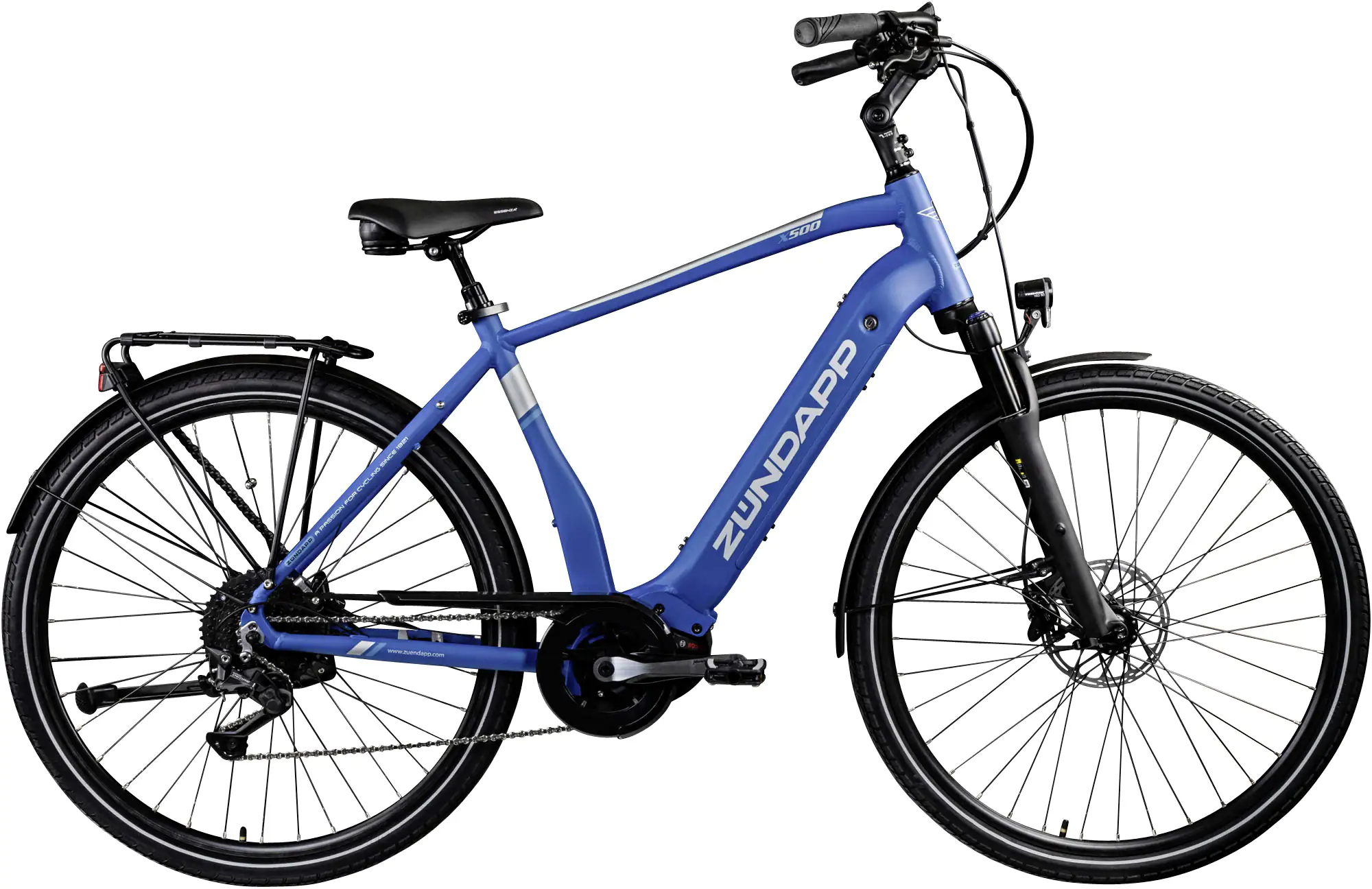 Zündapp E-Bike Trekking X500 28 Zoll 10-Gang 500 Wh blau
