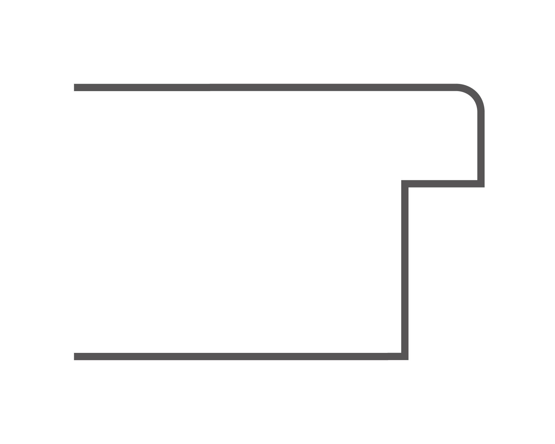 Borne Türblatt CPL Masera weiß quer mit Lichtausschnitt G3 Röhrenspan