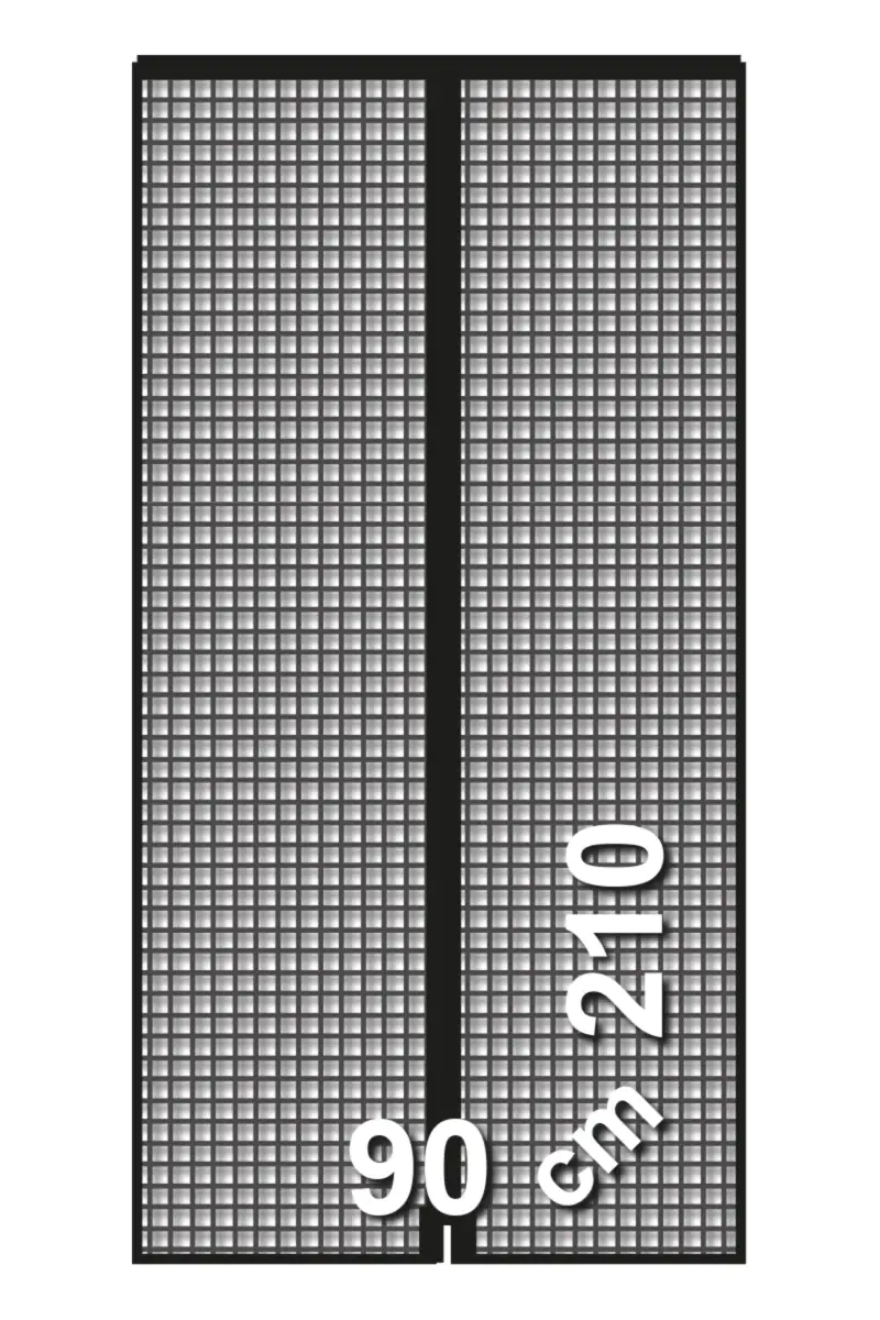 Schellenberg Fliegenschutz-Magnetvorhang 90 x 210 cm anthrazit kürzbar