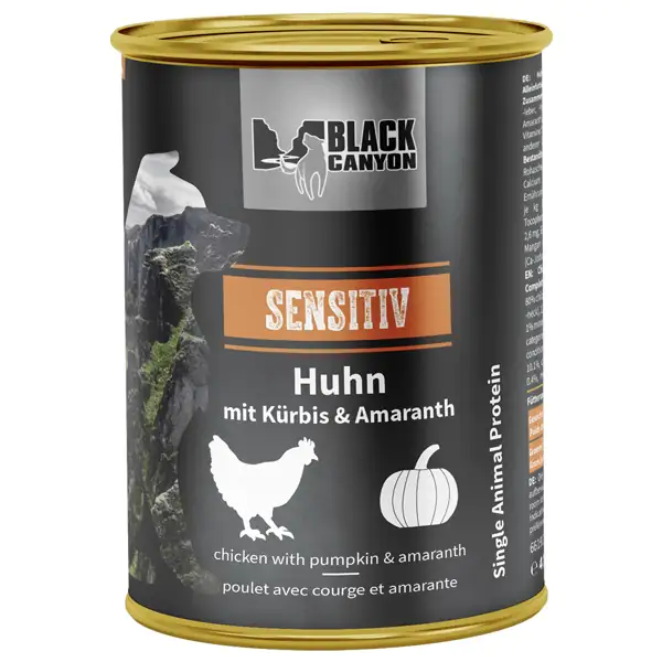 Black Canyon Hundenassfutter Adult Sensitiv getreidefrei 410 g Huhn