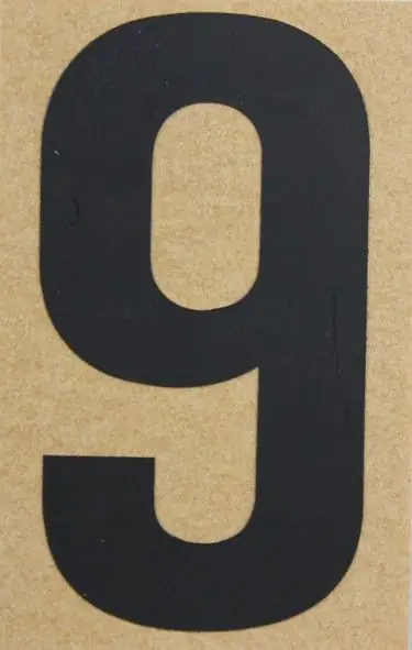 Conacord Klebezahl "9" 65 x 100 mm