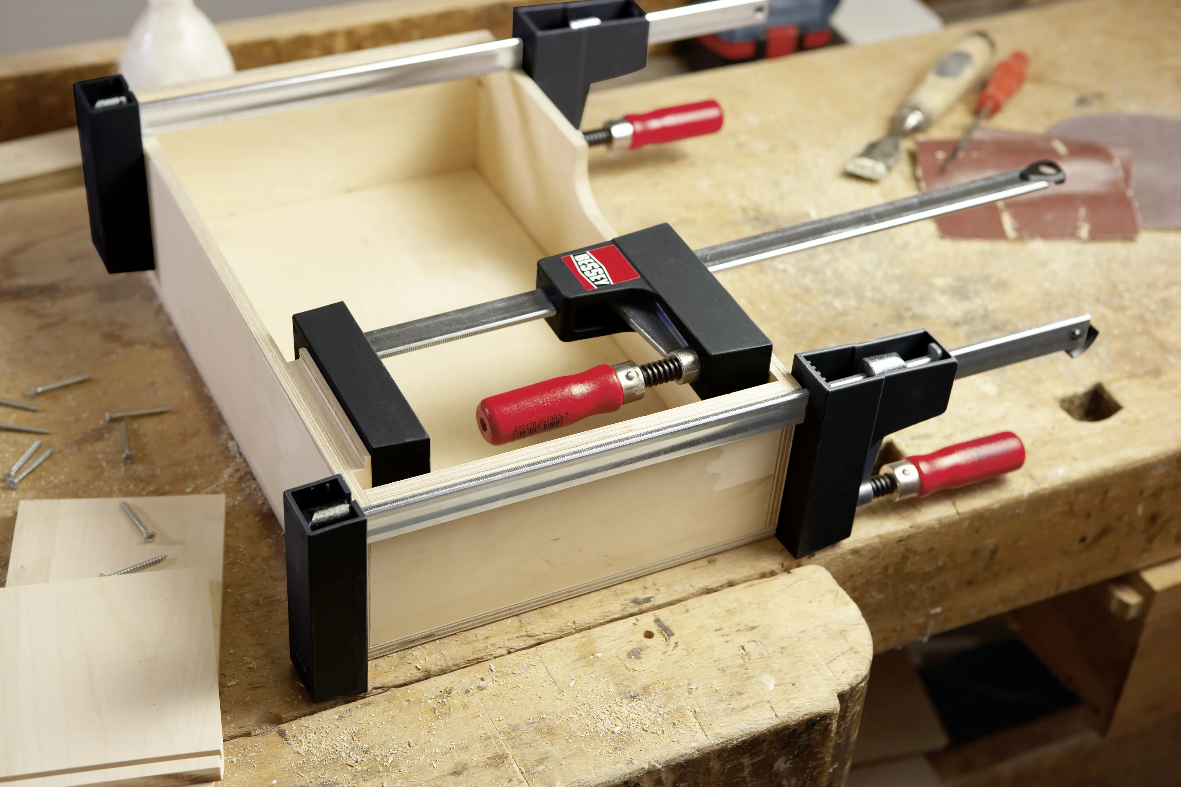Bessey Zwinge UniKlamp 600 x 80 mm zum Spannen und Spreizen