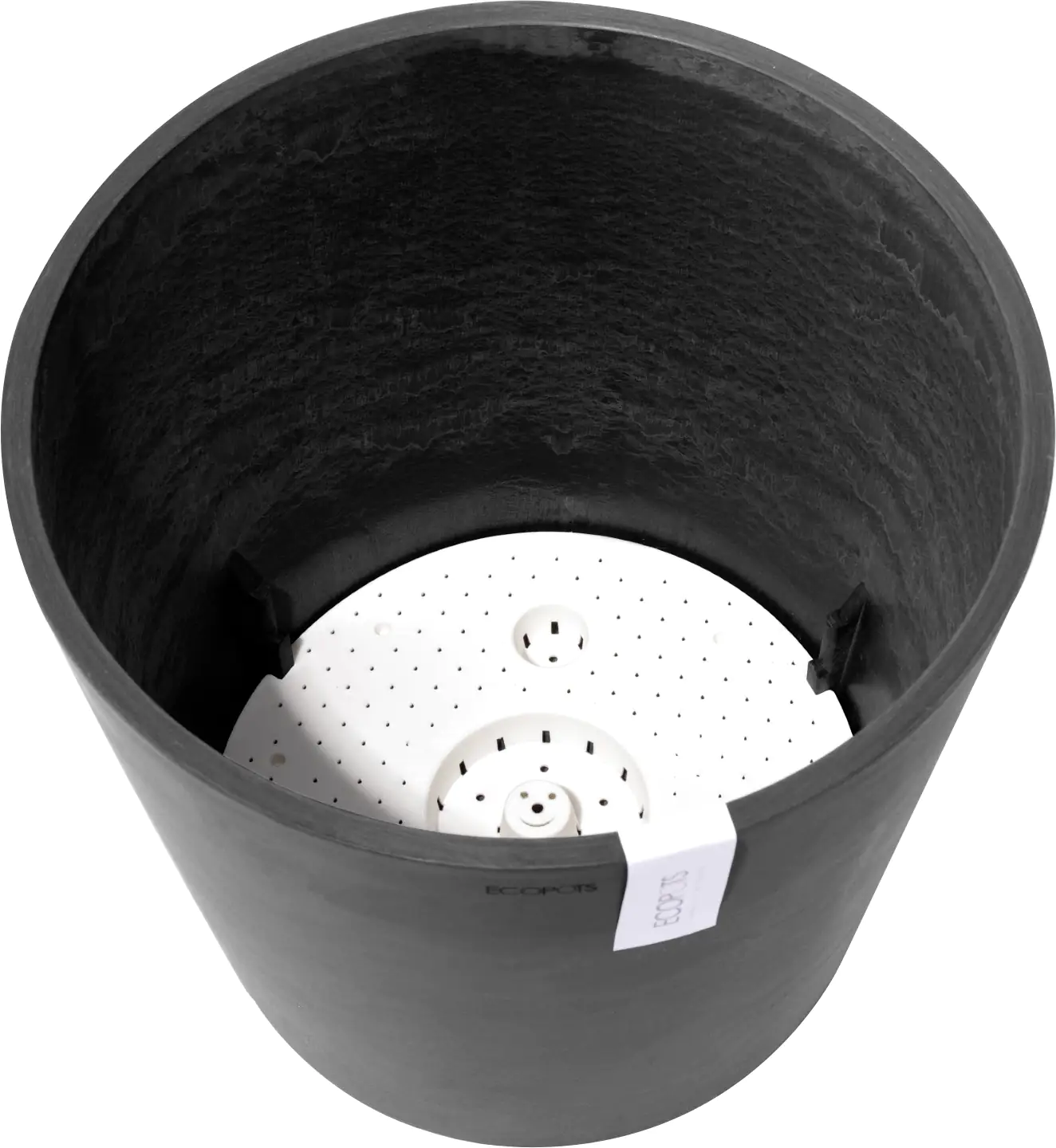 Ecopots Pflanztopf Amsterdam Ø 40 x 35 cm dunkelgrau