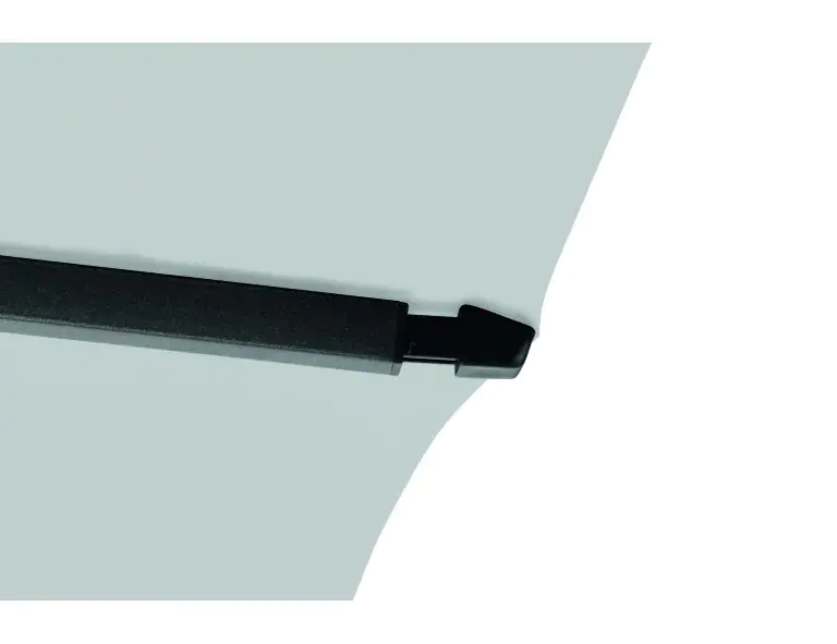 Siena Garden Mittelstockschirm Avio grau 250 x 250 cm
