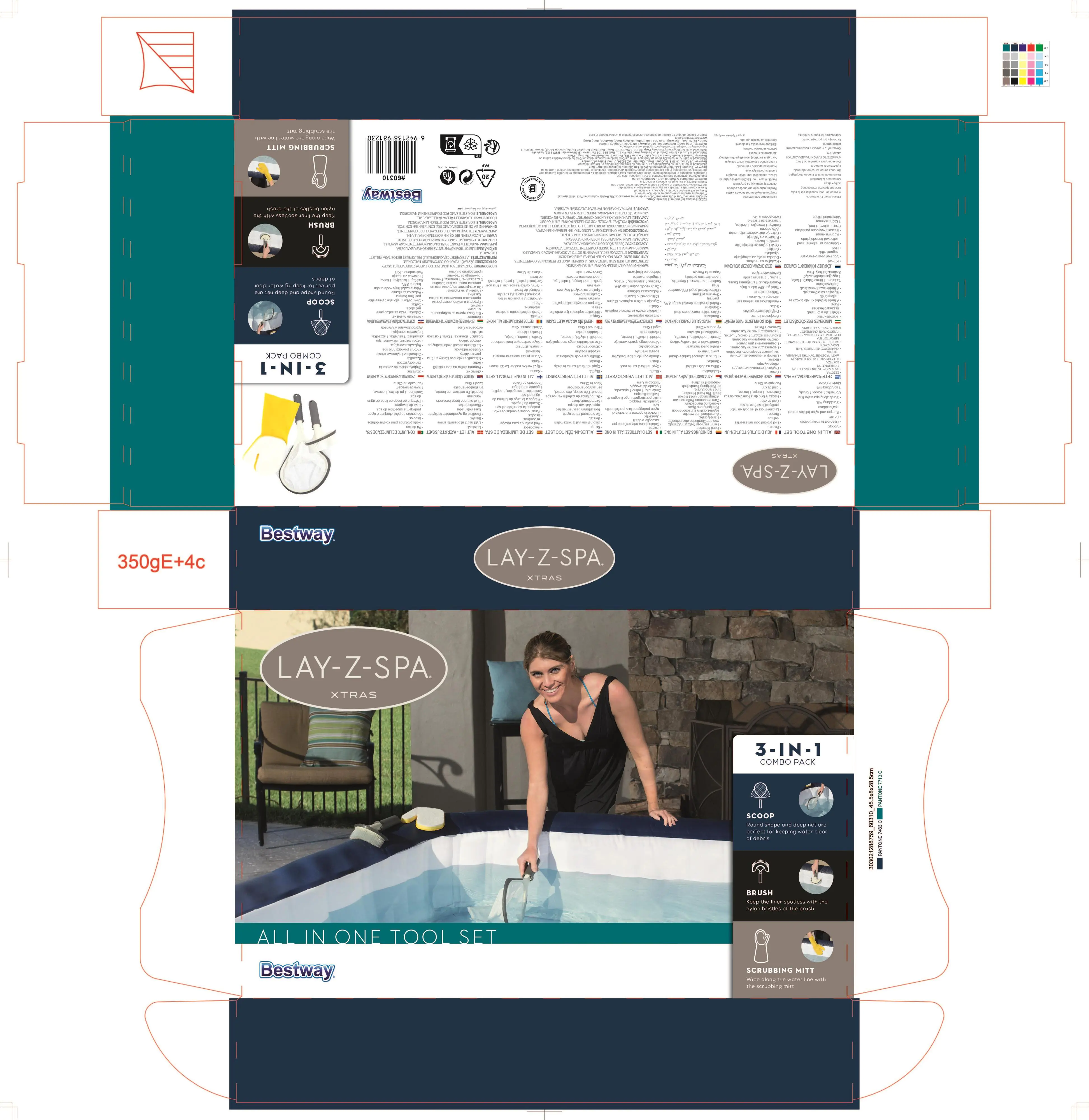 Bestway LAY-Z-SPA Reinignungs-Set All in One für Whirlpool