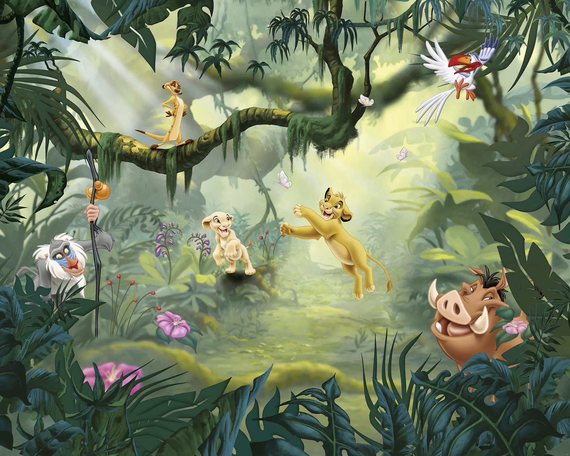 Komar Vlies Fototapete Lion King Hakuna Ma 350 x 280 cm 