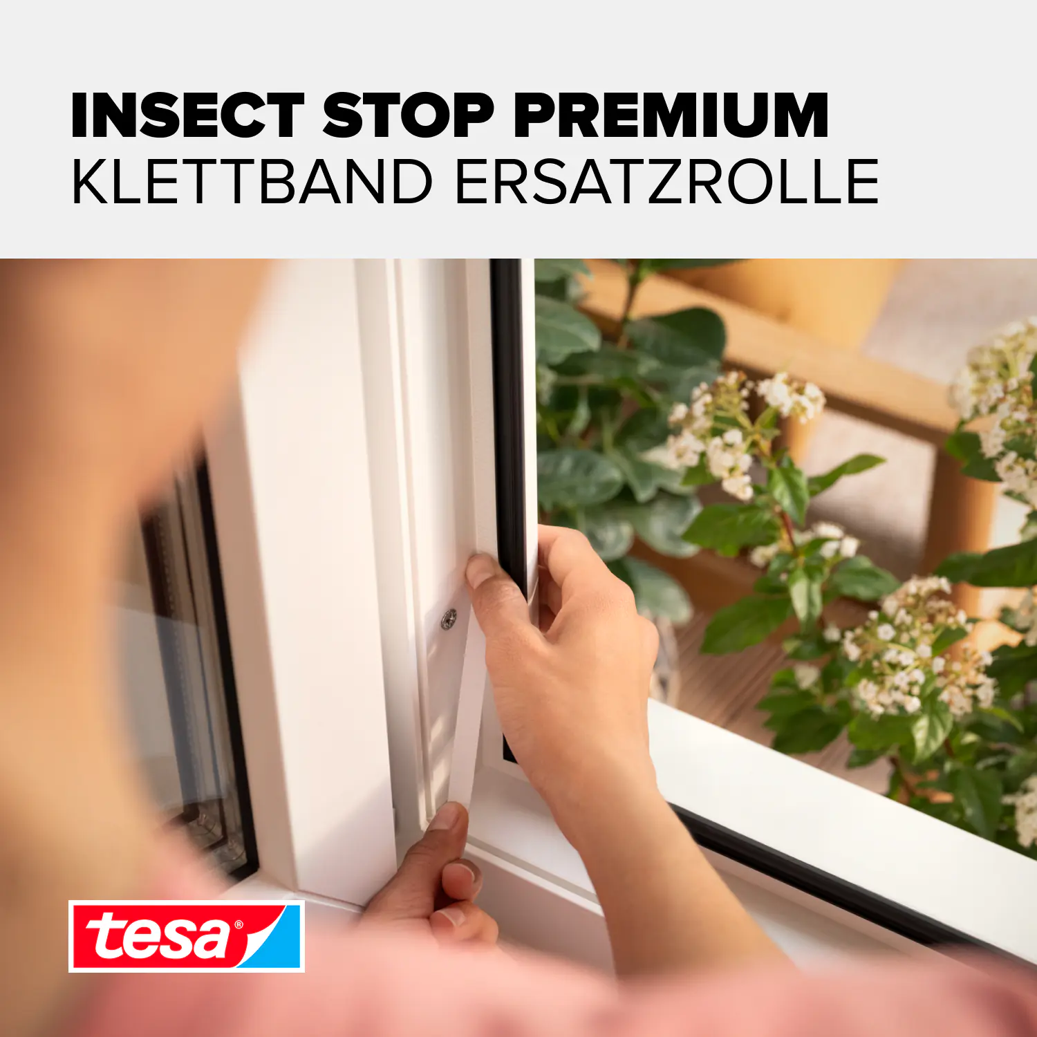 tesa Klettband-Ersatzrolle COMFORT für Fliegengitter 5,60 m