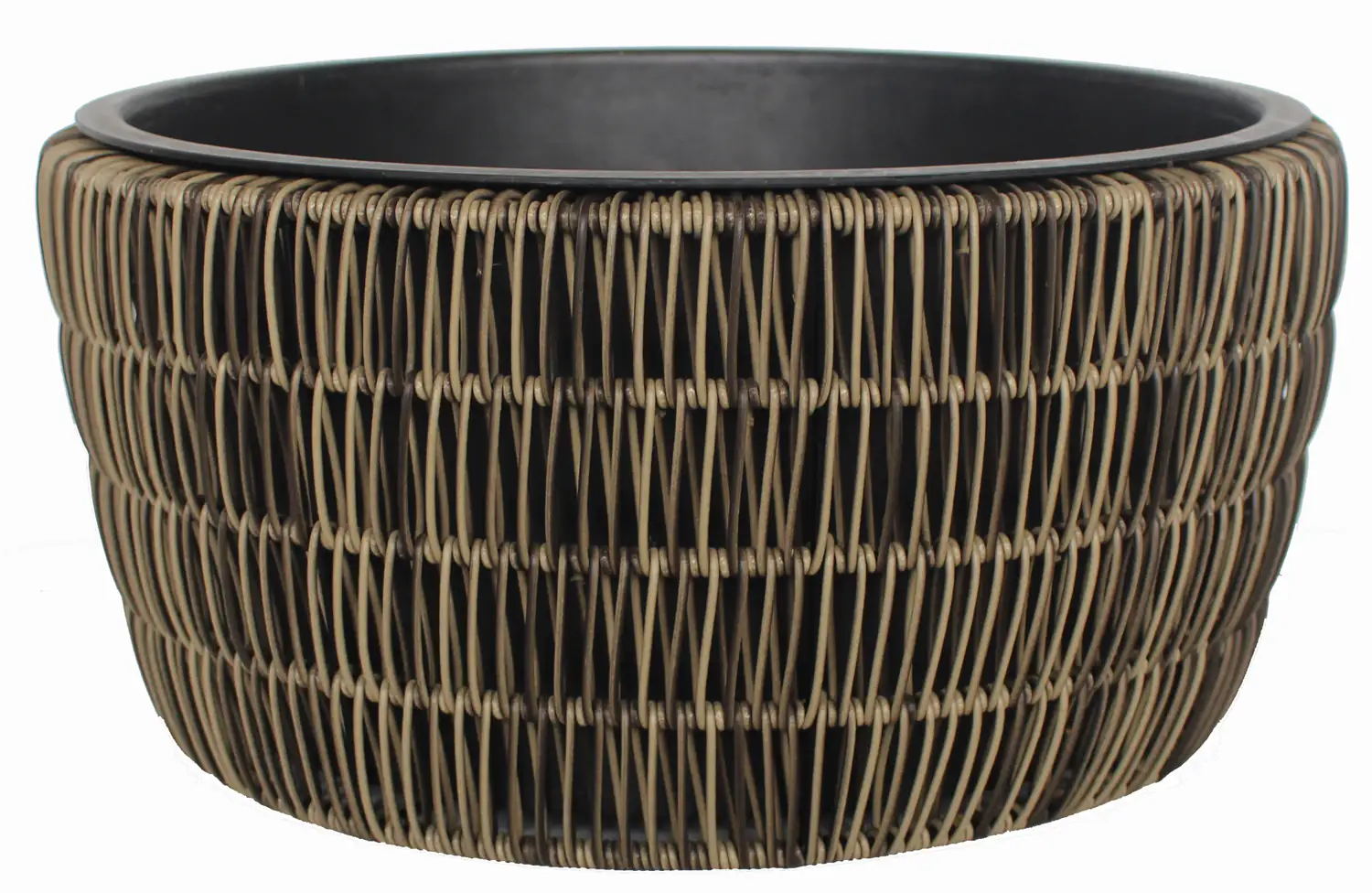 TrendLine Polyrattan Schale Ø 44 x 21 cm mit Einsatz