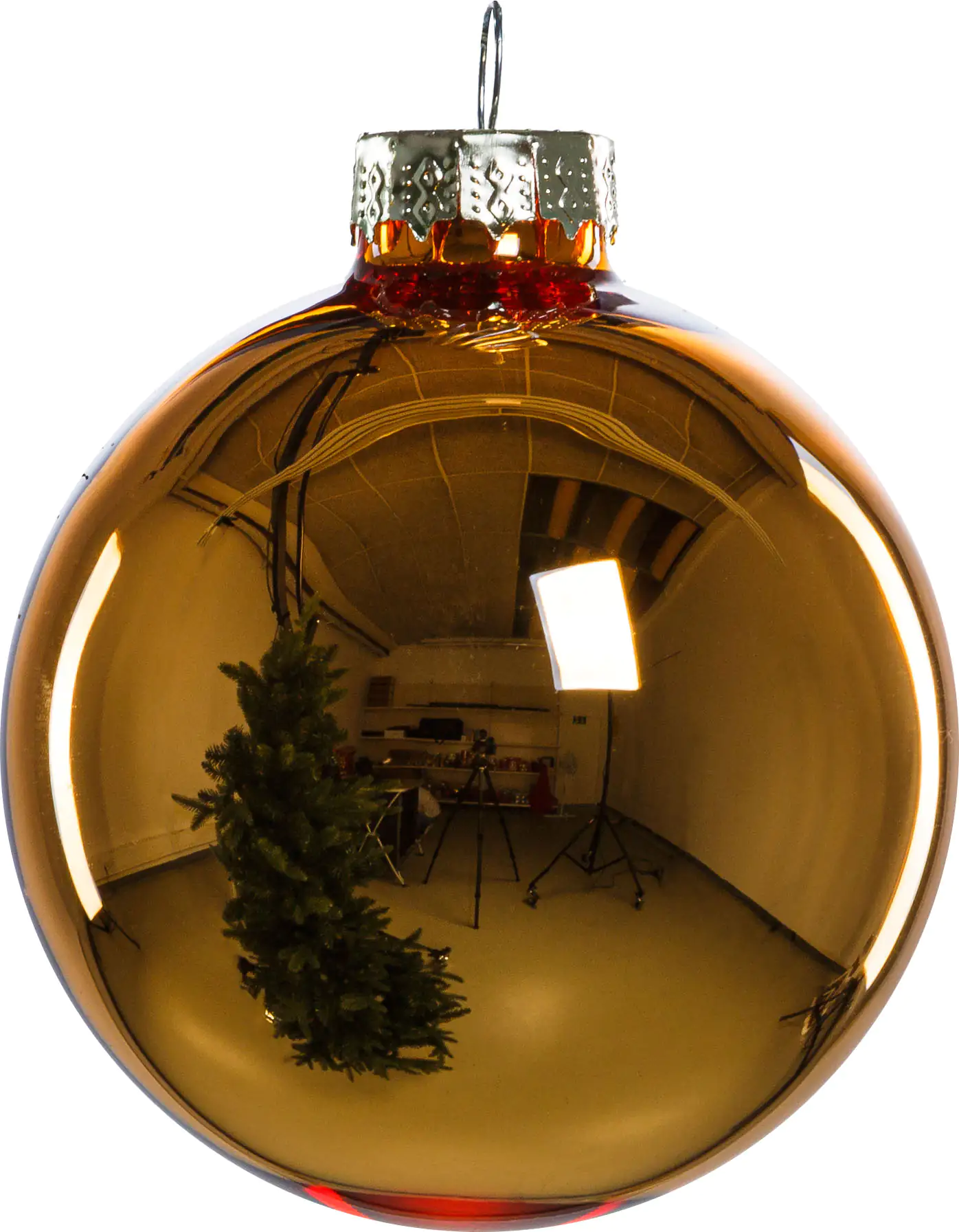 TrendLine Weihnachtskugeln aus Glas Ø 5/ 5,7/ 6,7 cm gold 42 Stück