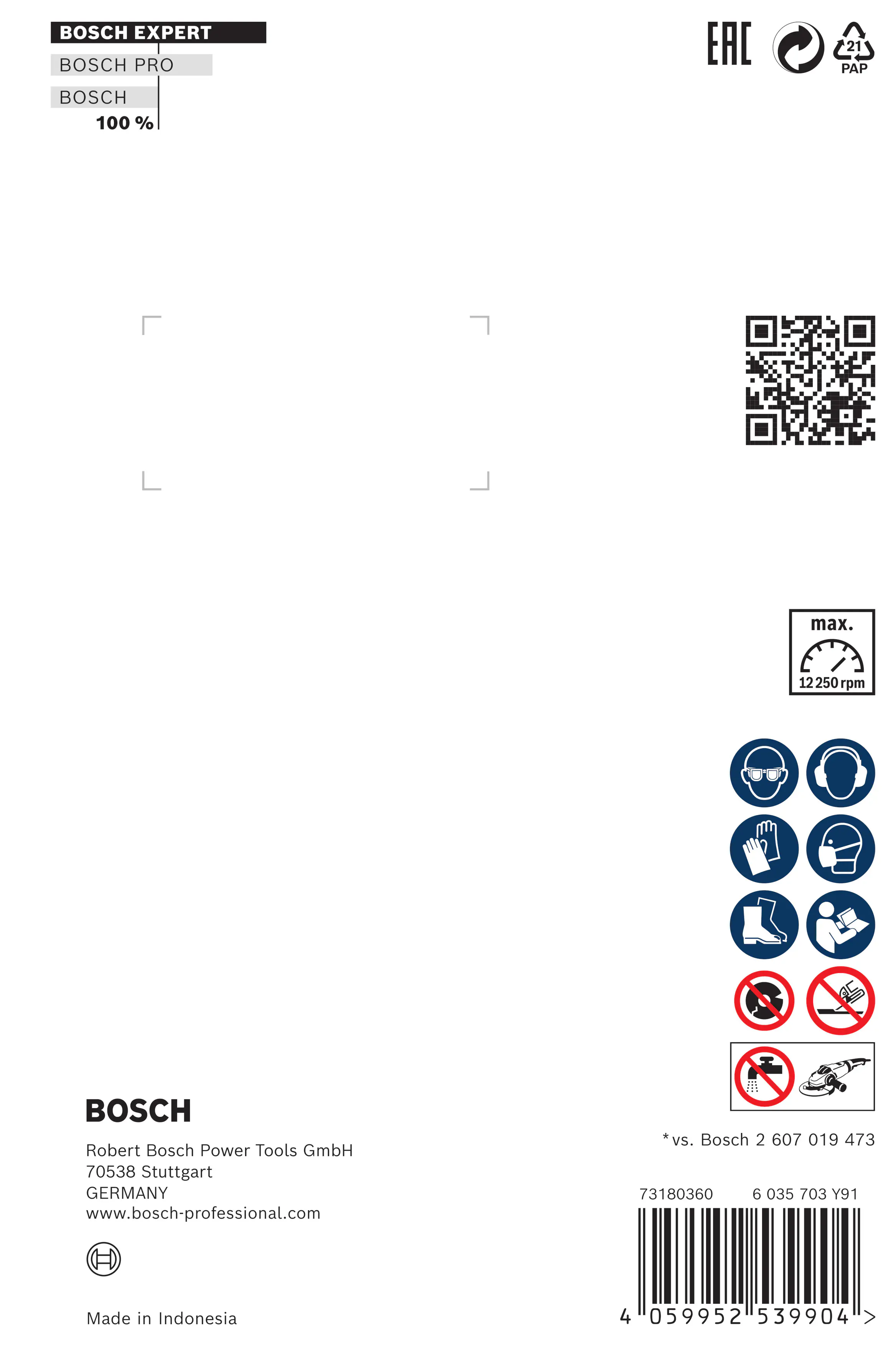 Bosch Expert HardCeramic Diamanttrennscheiben 125 x 22,23 x 1,4 x 10 mm