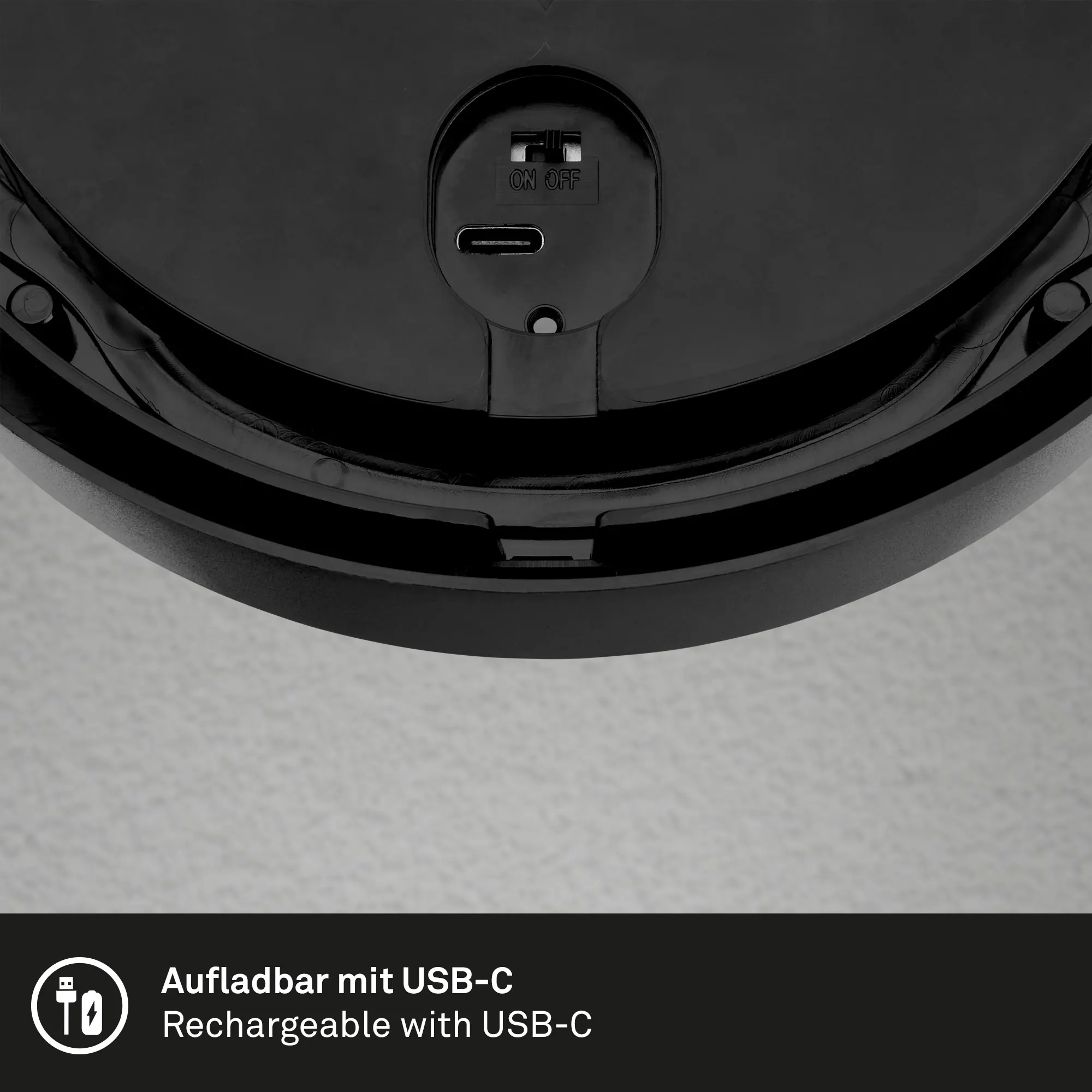 Briloner LED Akku-Außenwandleuchte Puni 4W schwarz Touch-Dimmer warmweiß