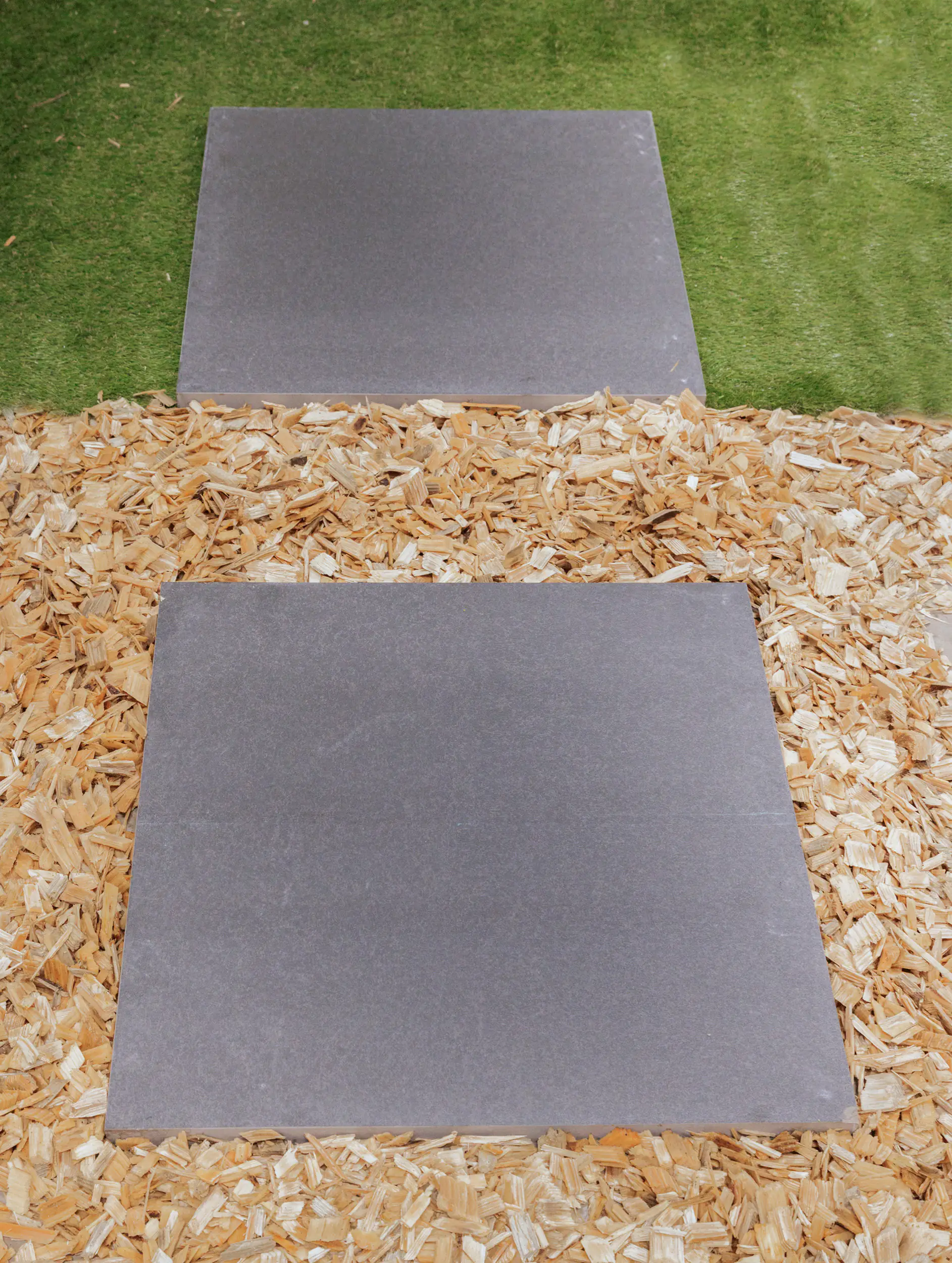 Terrassenplatte Feinsteinzeug Basalt Stone 60 x 60 x 3 cm grau