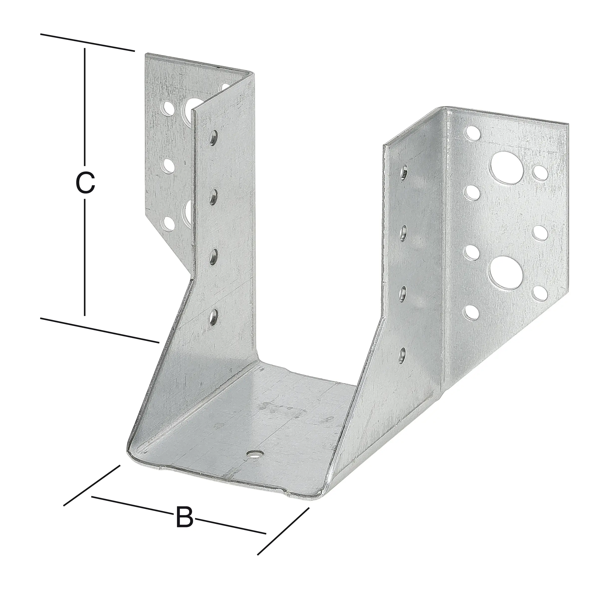 Vormann Balkenschuhe Typ A sendzimir verzinkt 80 x 120 mm