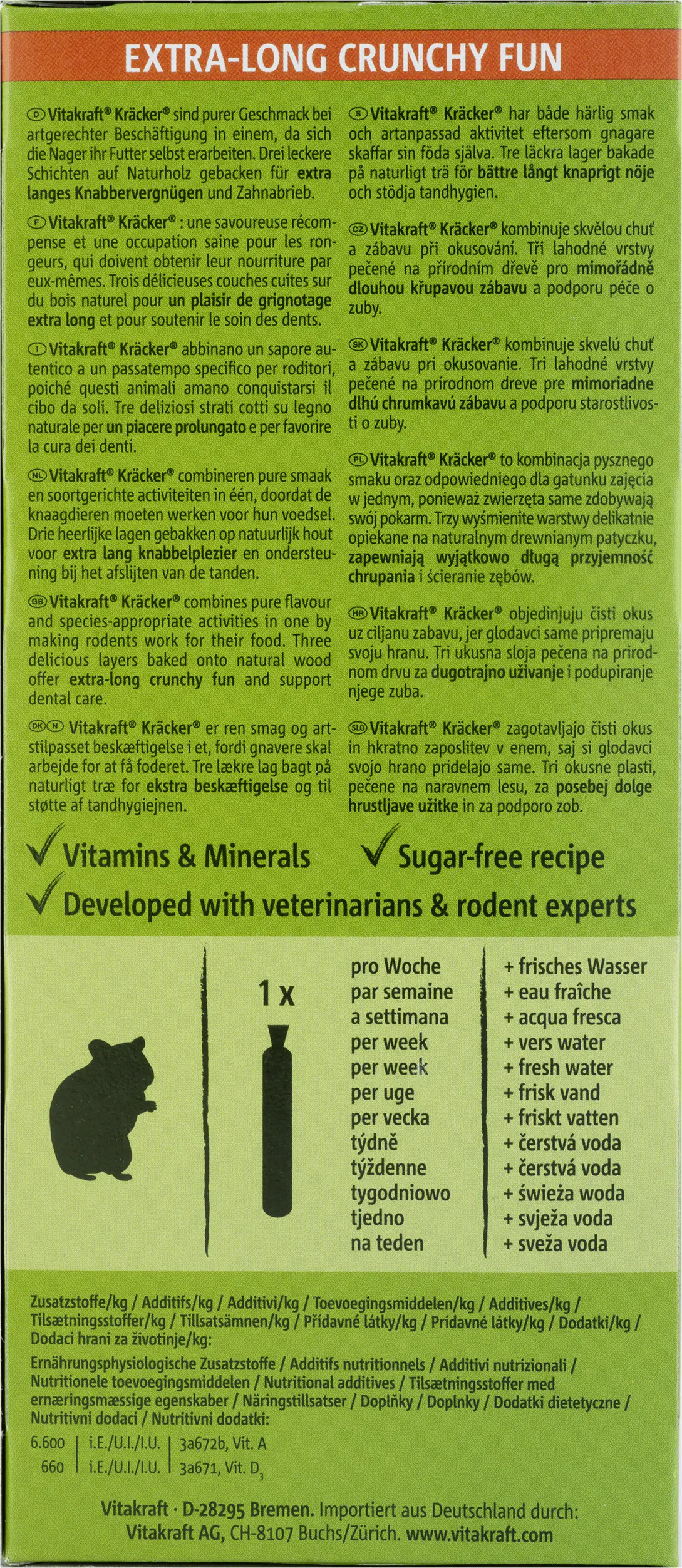 Vitakraft Kräcker® Honig & Dinkel 2 Stück / 112 g
