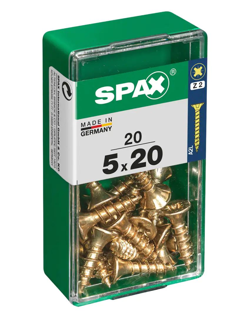 Spax Universalschrauben 5.0 x 20 mm PZ 2 - 20 Stk.