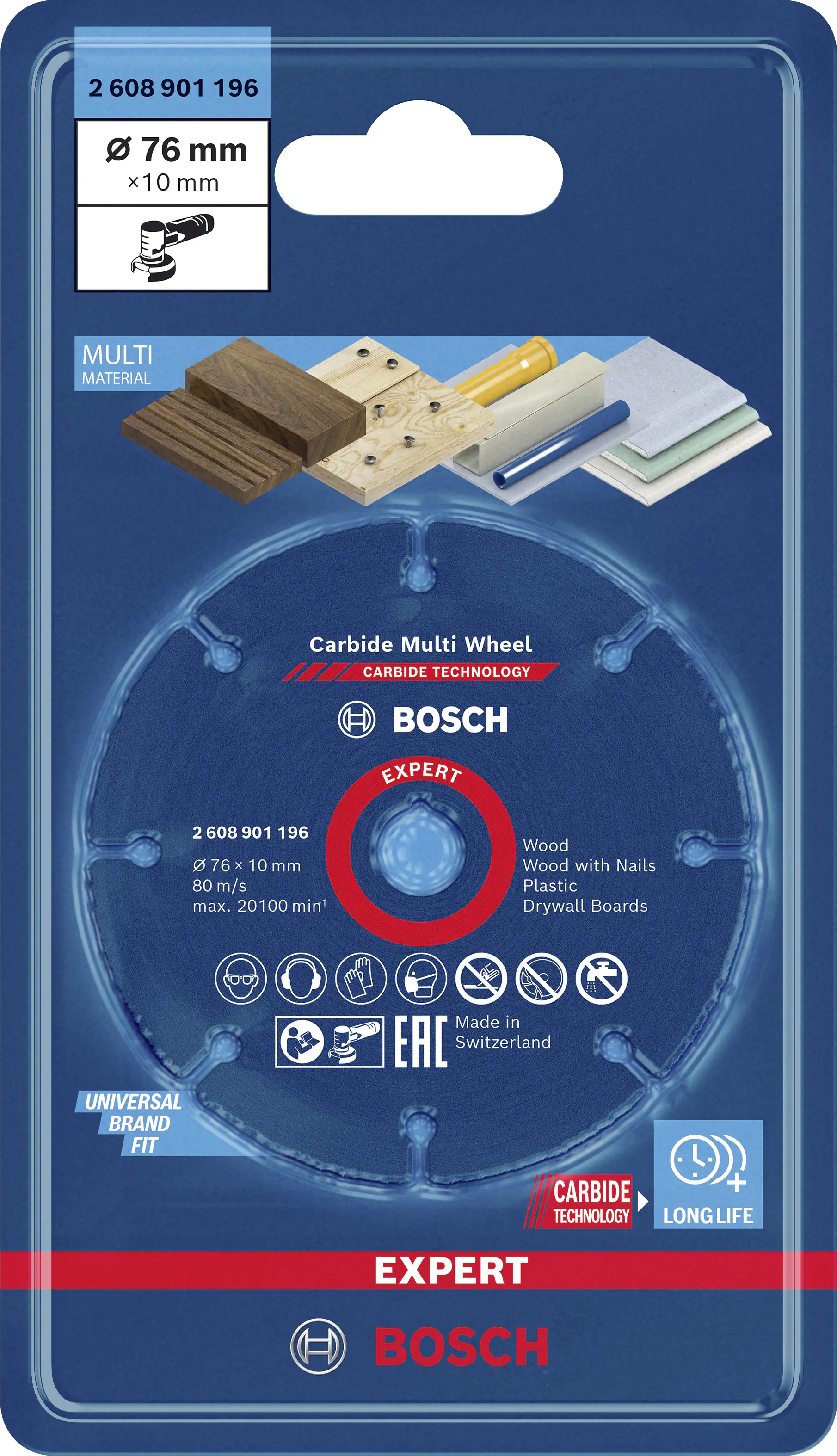 Bosch Expert Trennscheibe Multiwheel Ø 76 mm Bohrung 10 mm