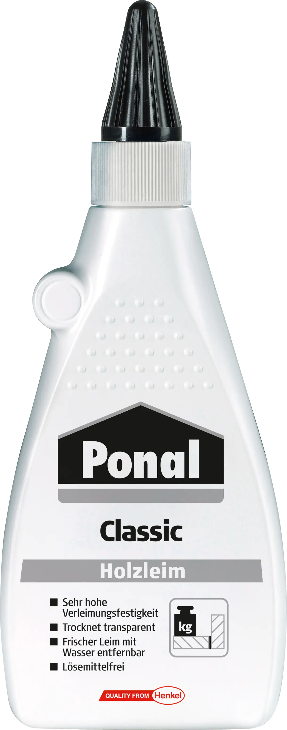 Ponal Holzleim Classic 550 g Flasche, trocknet transparent
