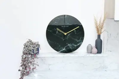 Nextime Wanduhr Marble Ø 40 cm