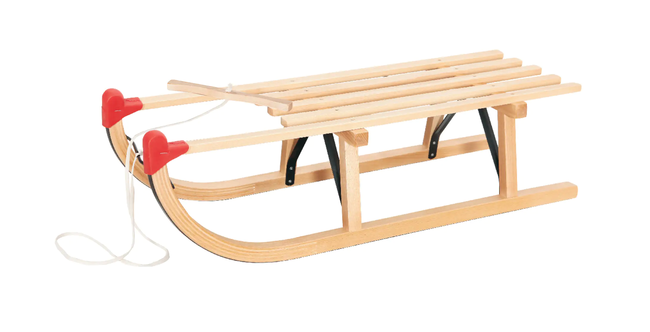 Holzschlitten Davos 100 cm mit Zugseil