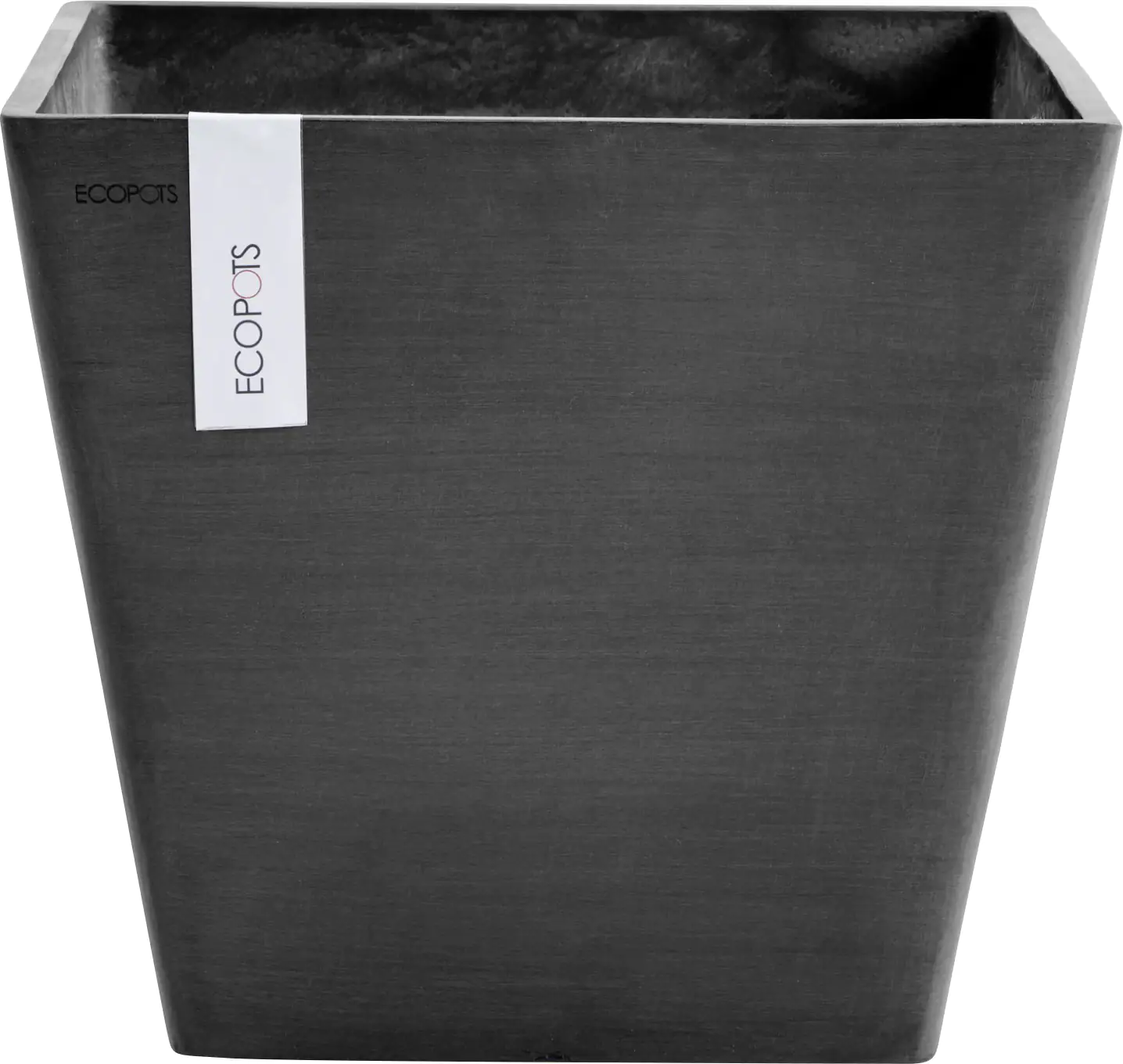 Ecopots Pflanztopf Rotterdam 30 x 30 x 30 cm dunkelgrau