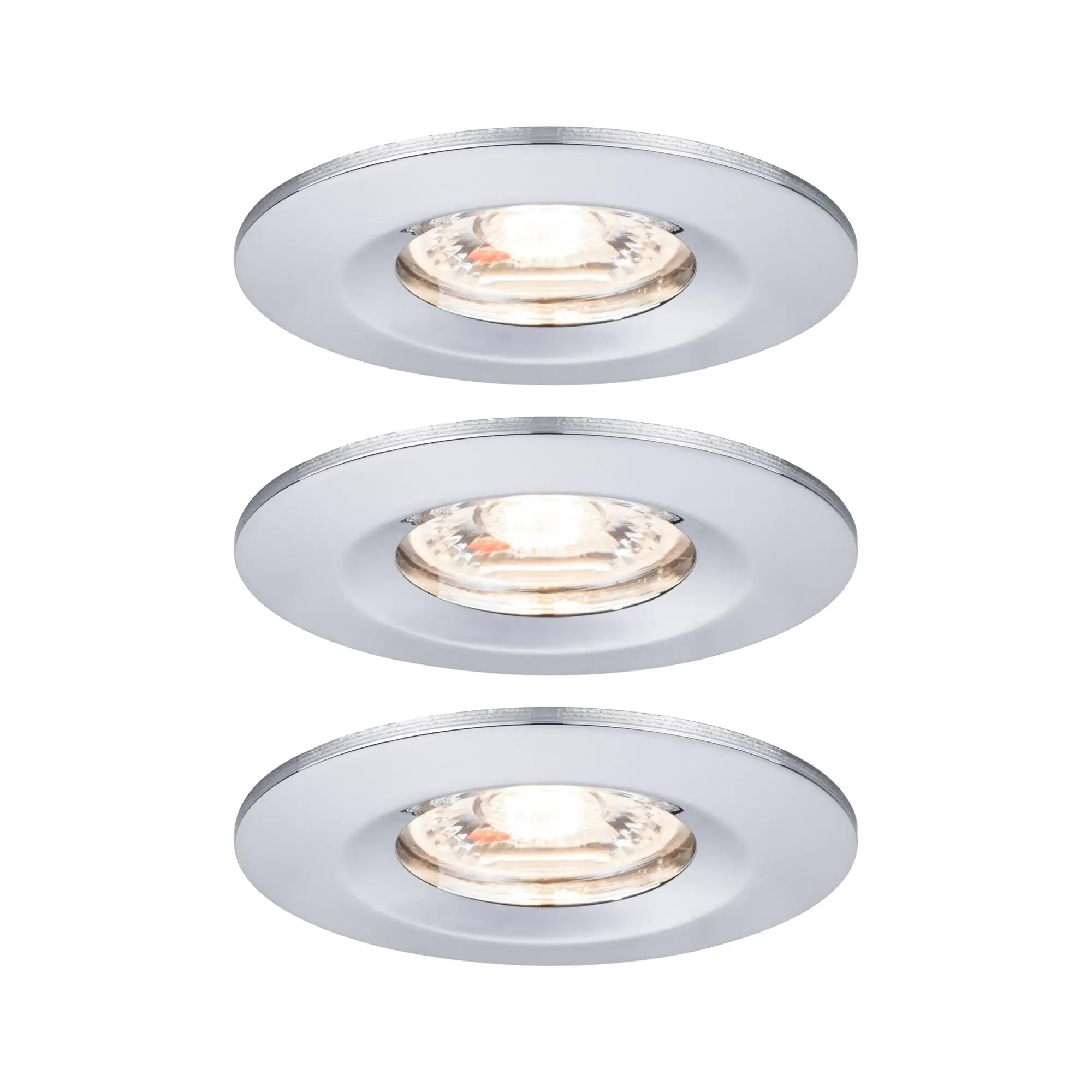 Paulmann Einbauleuchte Nova mini Coin Chrom starr 3er set