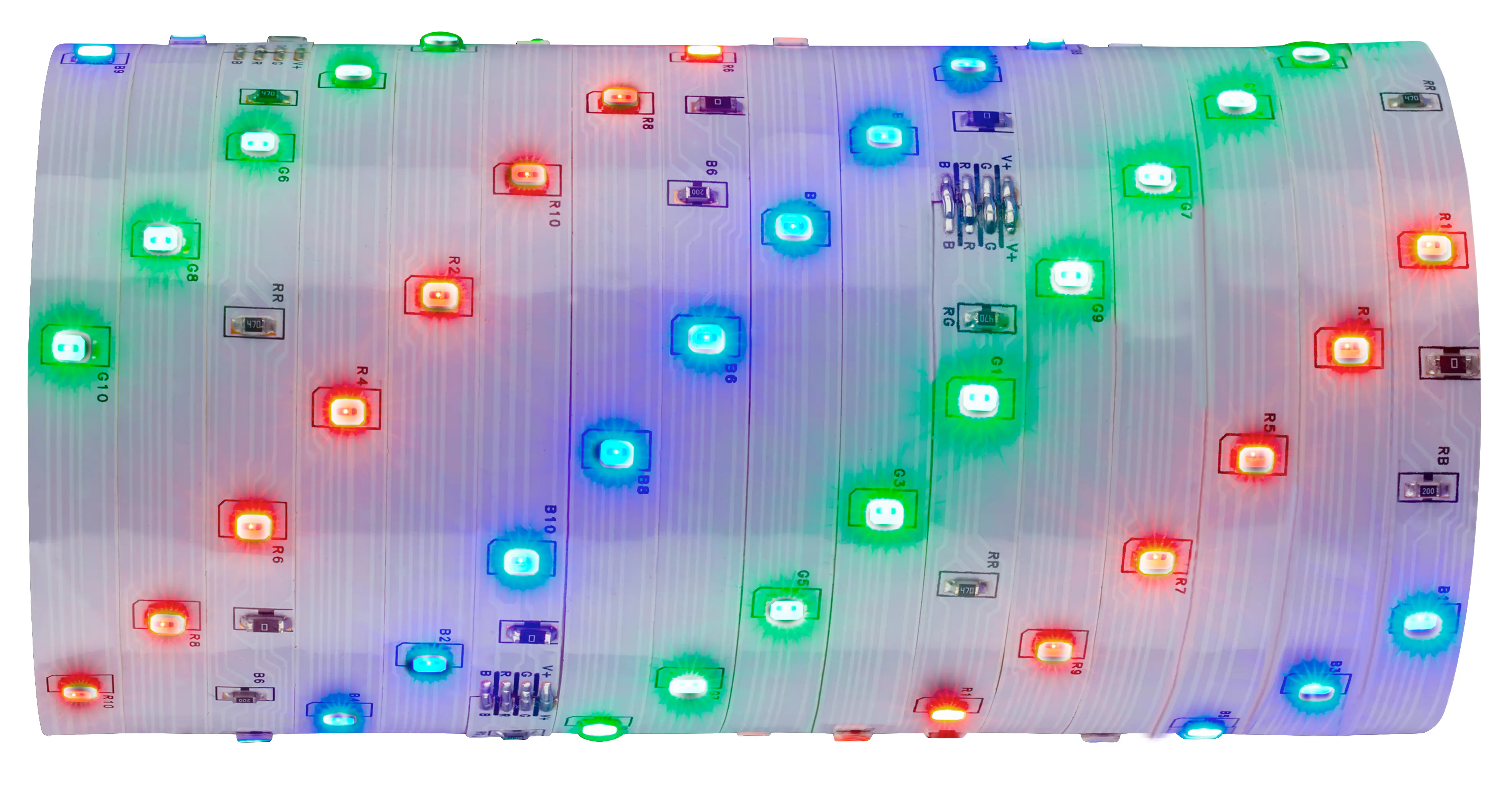 Briloner LED-Streifen RGB mit integriertem Akku 3 m weiß