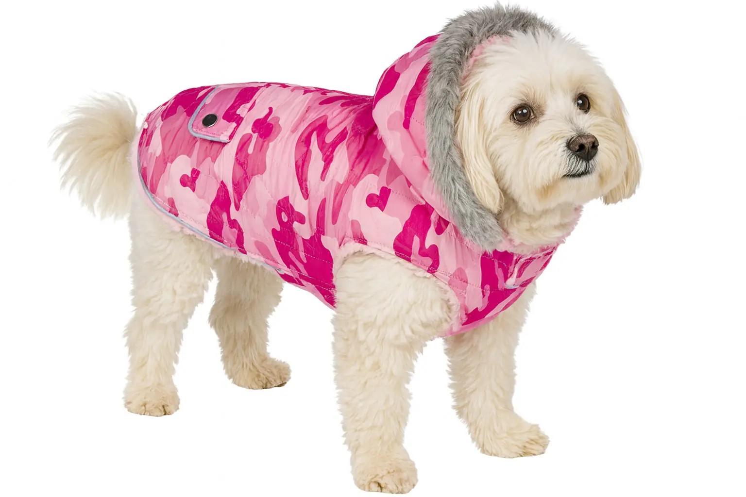 Nobby Hundemantel Polar camouflage pink