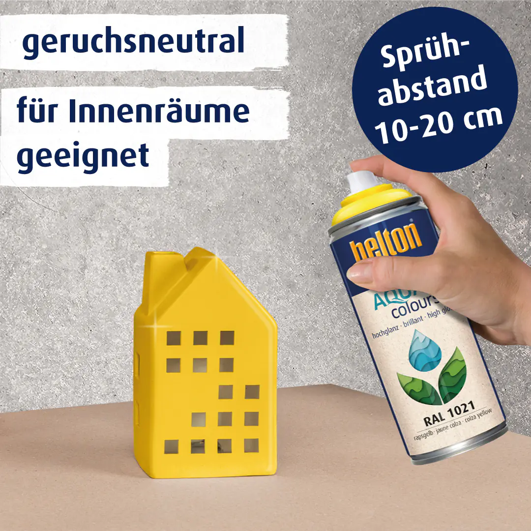 belton free Lackspray AQUAcolours 400 ml rapsgelb hochglanz