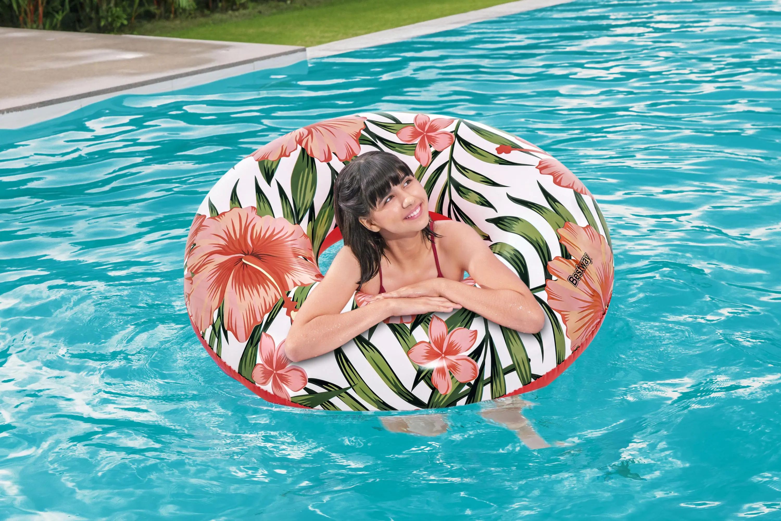 Bestway Schwimmring Tropical Palms Ø 119 cm 2-fach sortiert