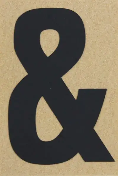 Conacord Klebezeichen "&" 65 x 100 mm