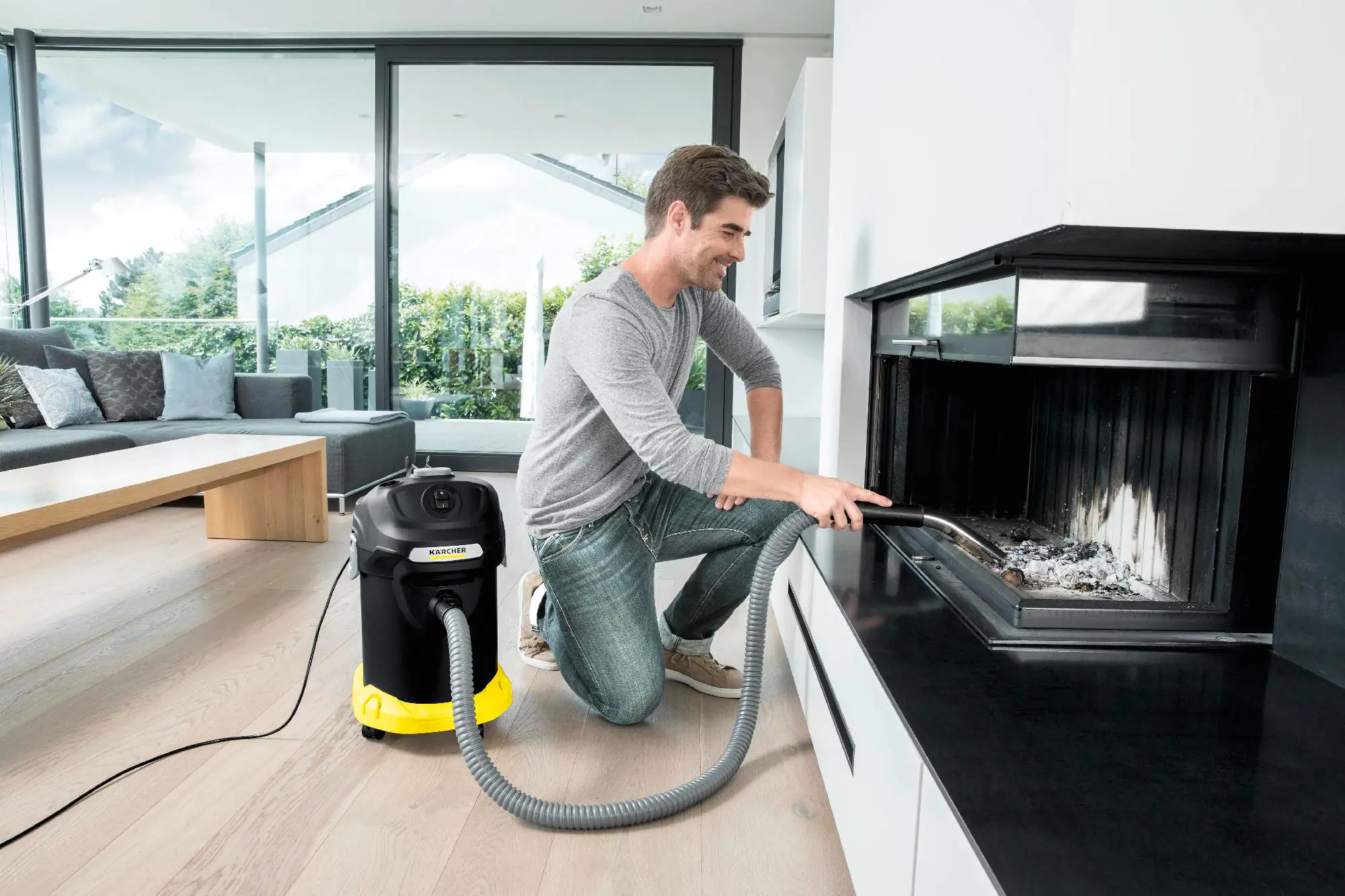 Kärcher Aschesauger AD 4 Premium 600 W 17 l für Grill und Kamin