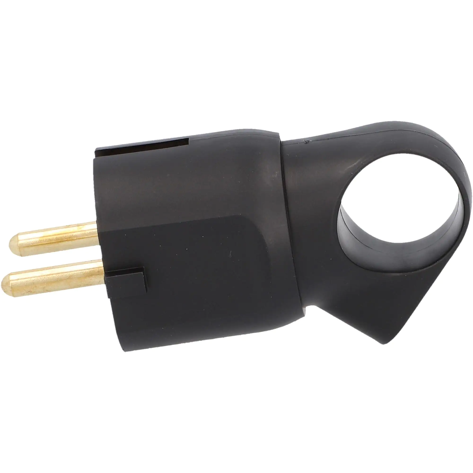 LEGRAND Schutzkontakt-Stecker Knickschutz Ausziehhilfe schwarz