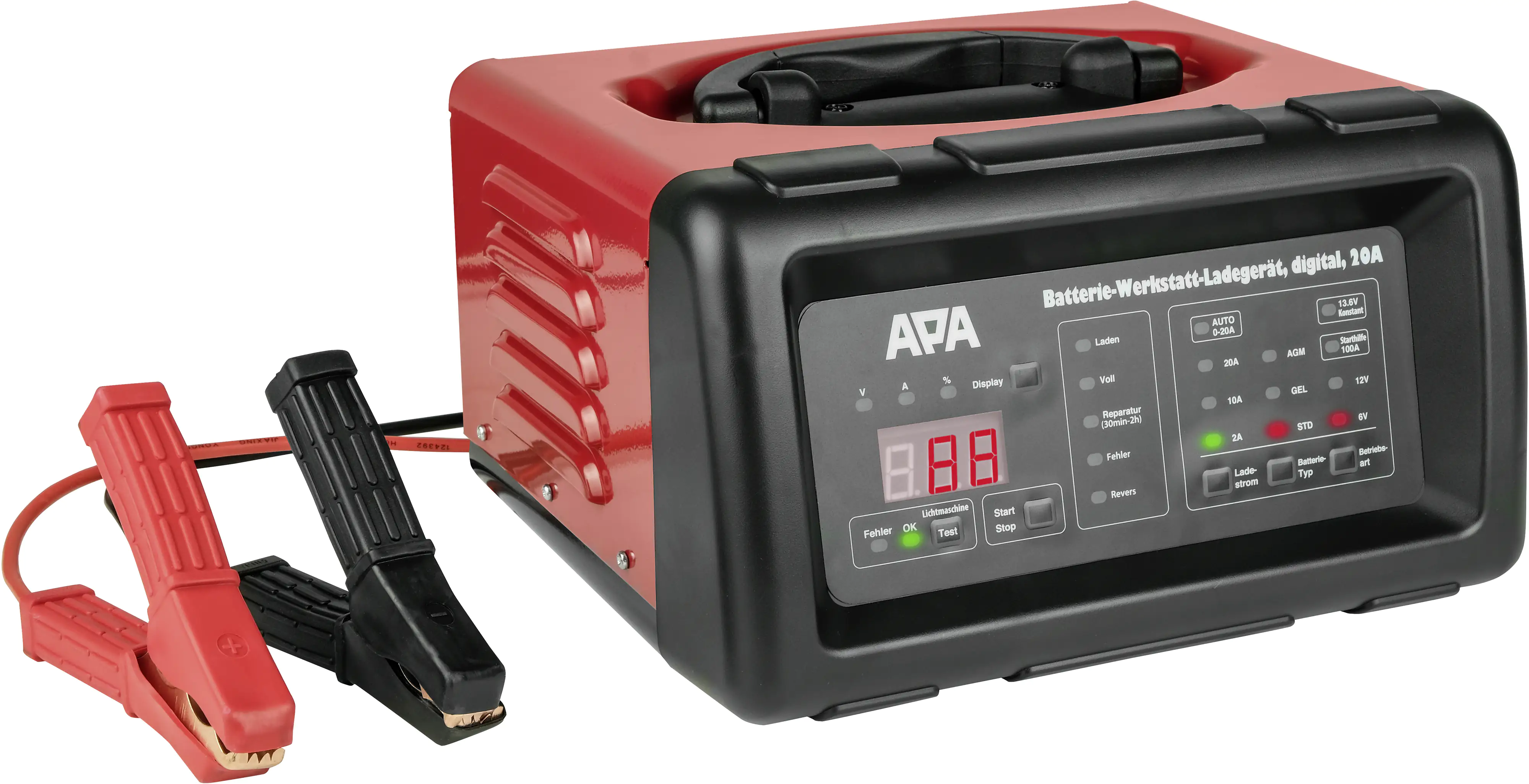 APA Autobatterie-Ladegerät digital 6/12 V 20A