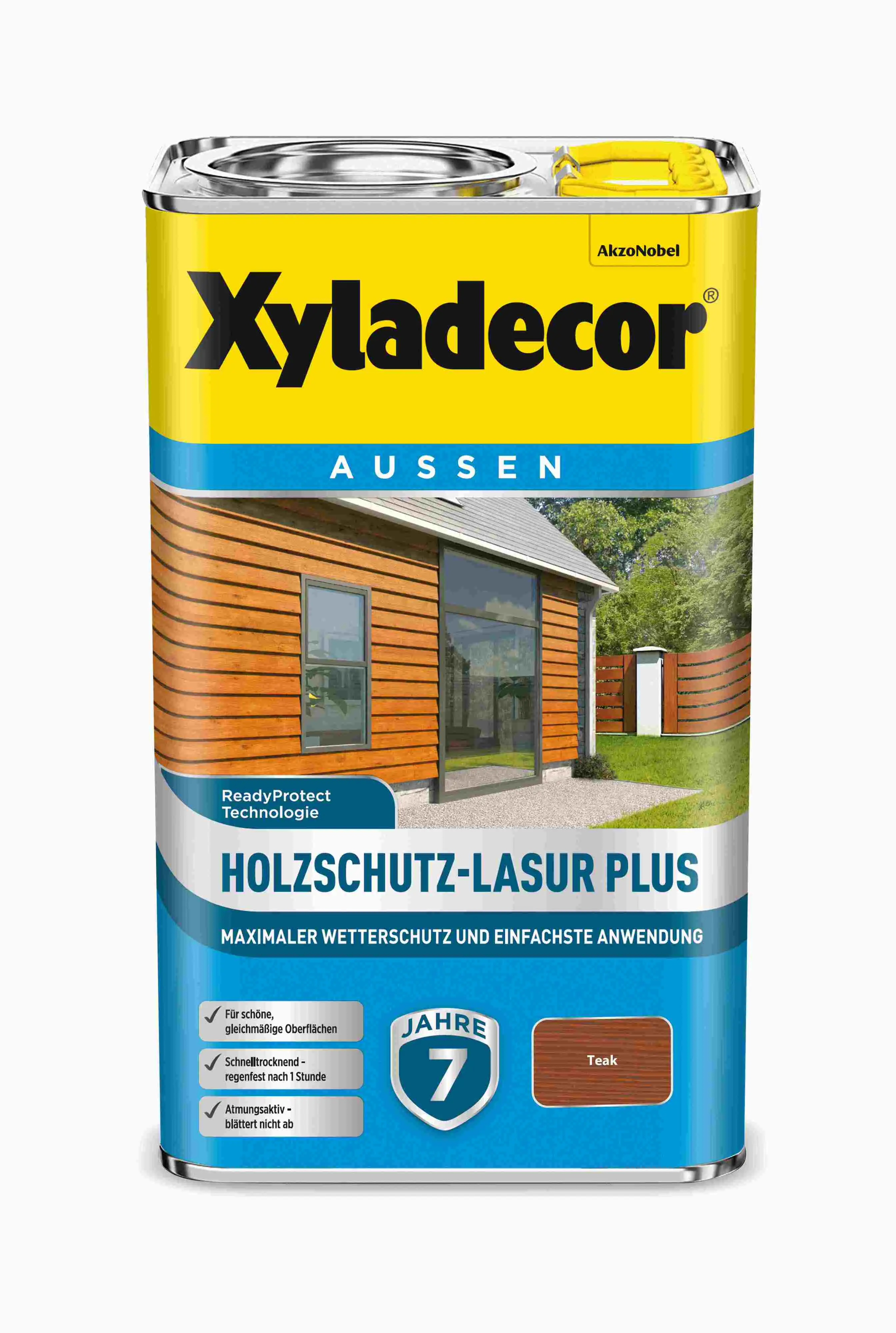 Xyladecor Holzschutz-Lasur 2,5 L teak Plus