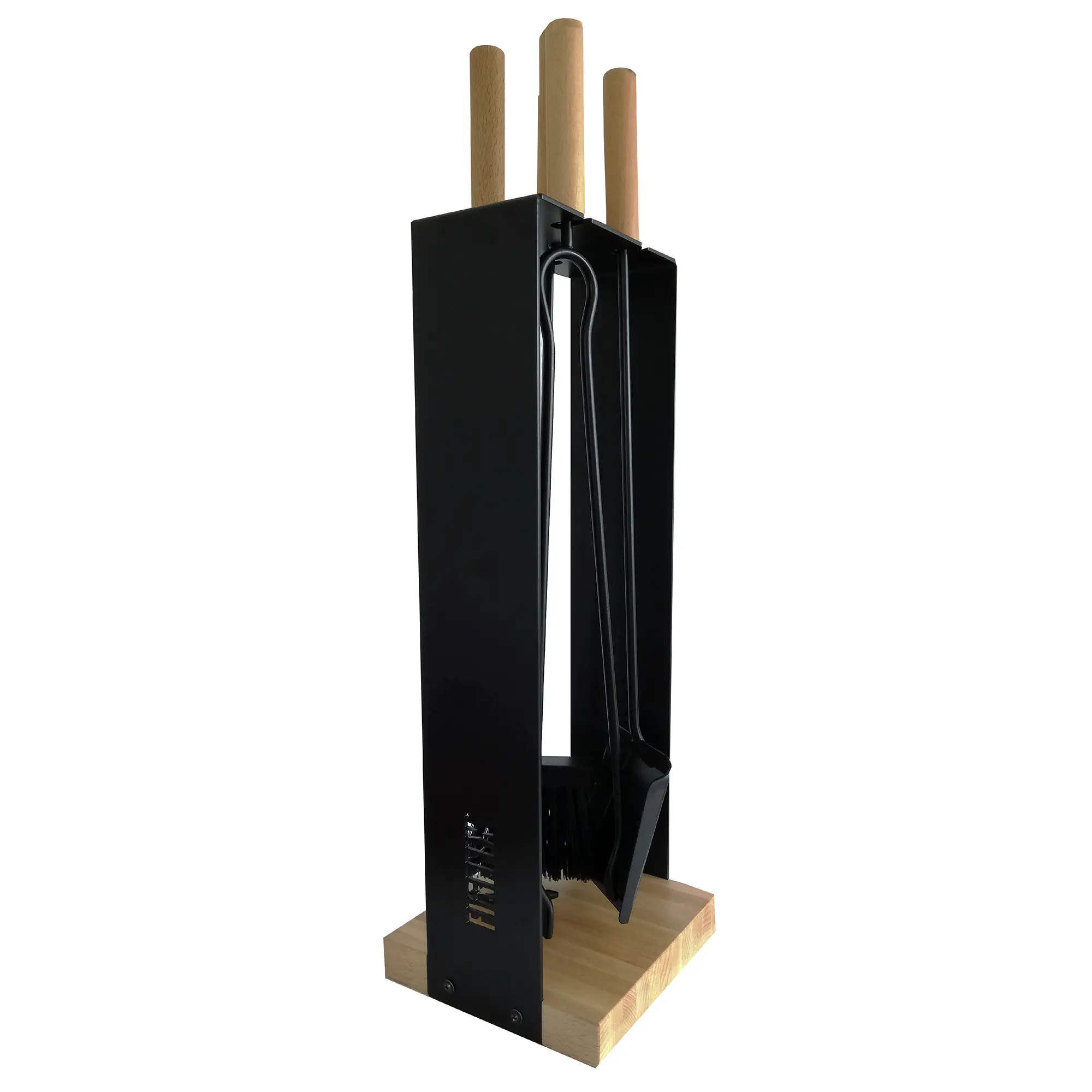 FireFix Kaminbesteck 5-teilig 69 x 19 x 19 cm schwarz
