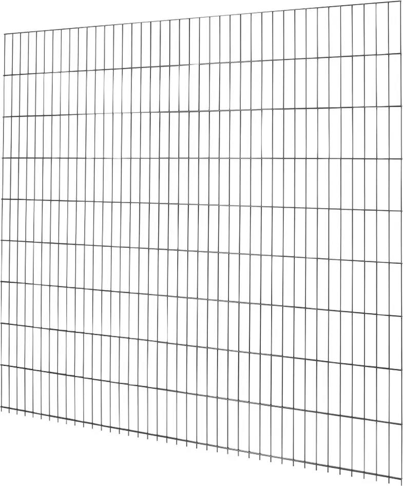 Floraworld Doppelstabmatte-Zaun Comfort 201 x 183 cm anthrazit