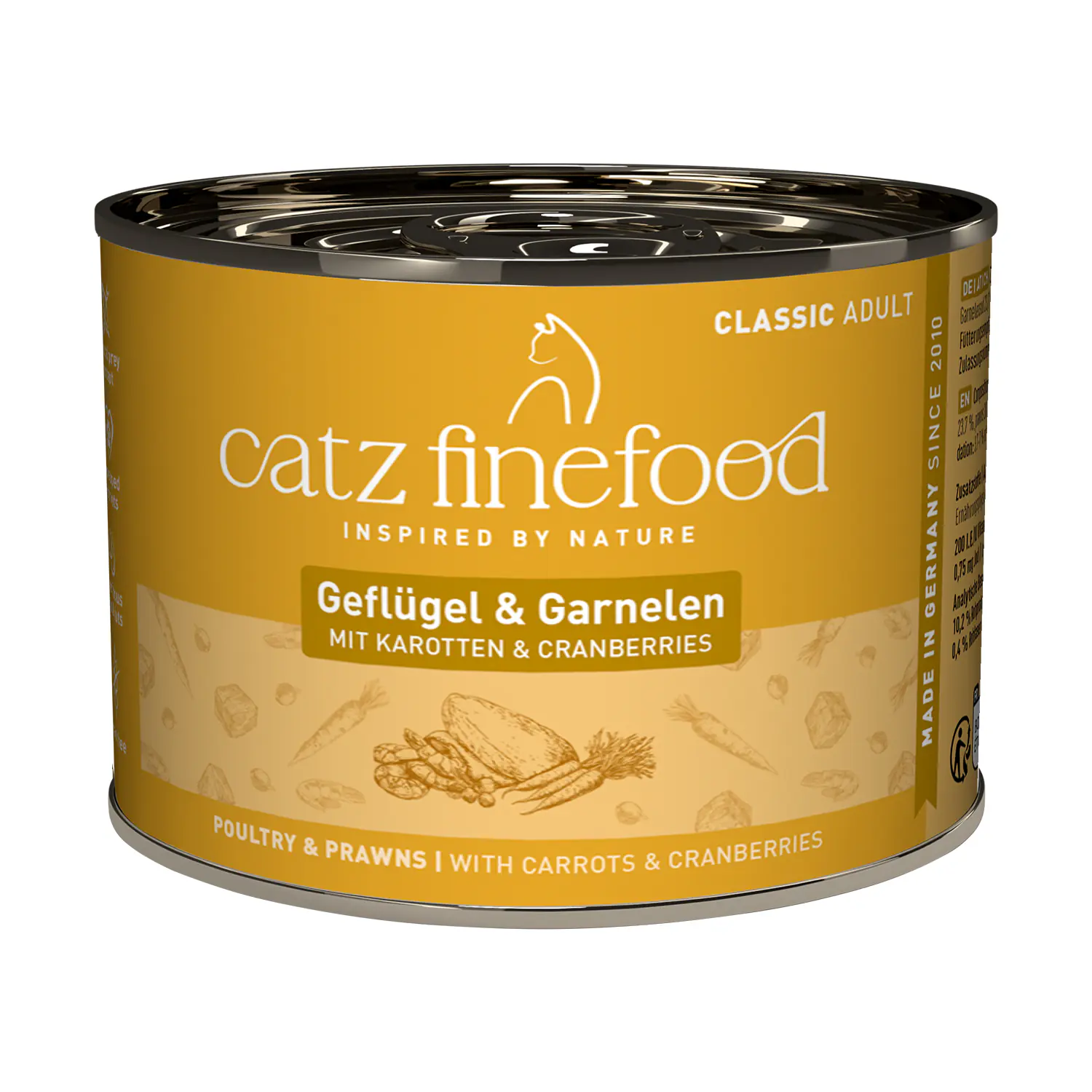 Catz Finefood Katzenfutter Classic No. 17 Geflügel & Garnele 200 g