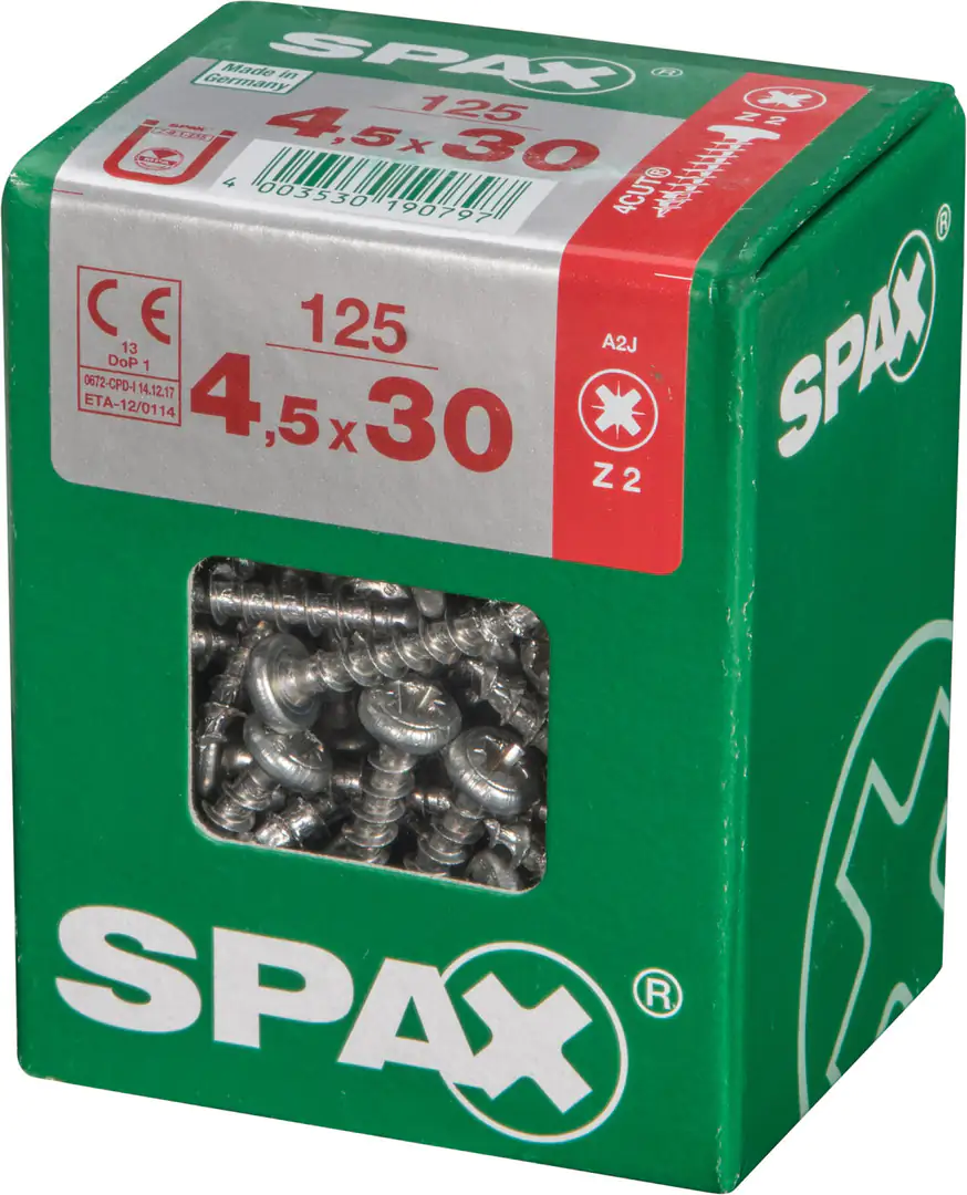 Spax Universalschrauben 4.5 x 30 mm TX 20 - 125 Stk.